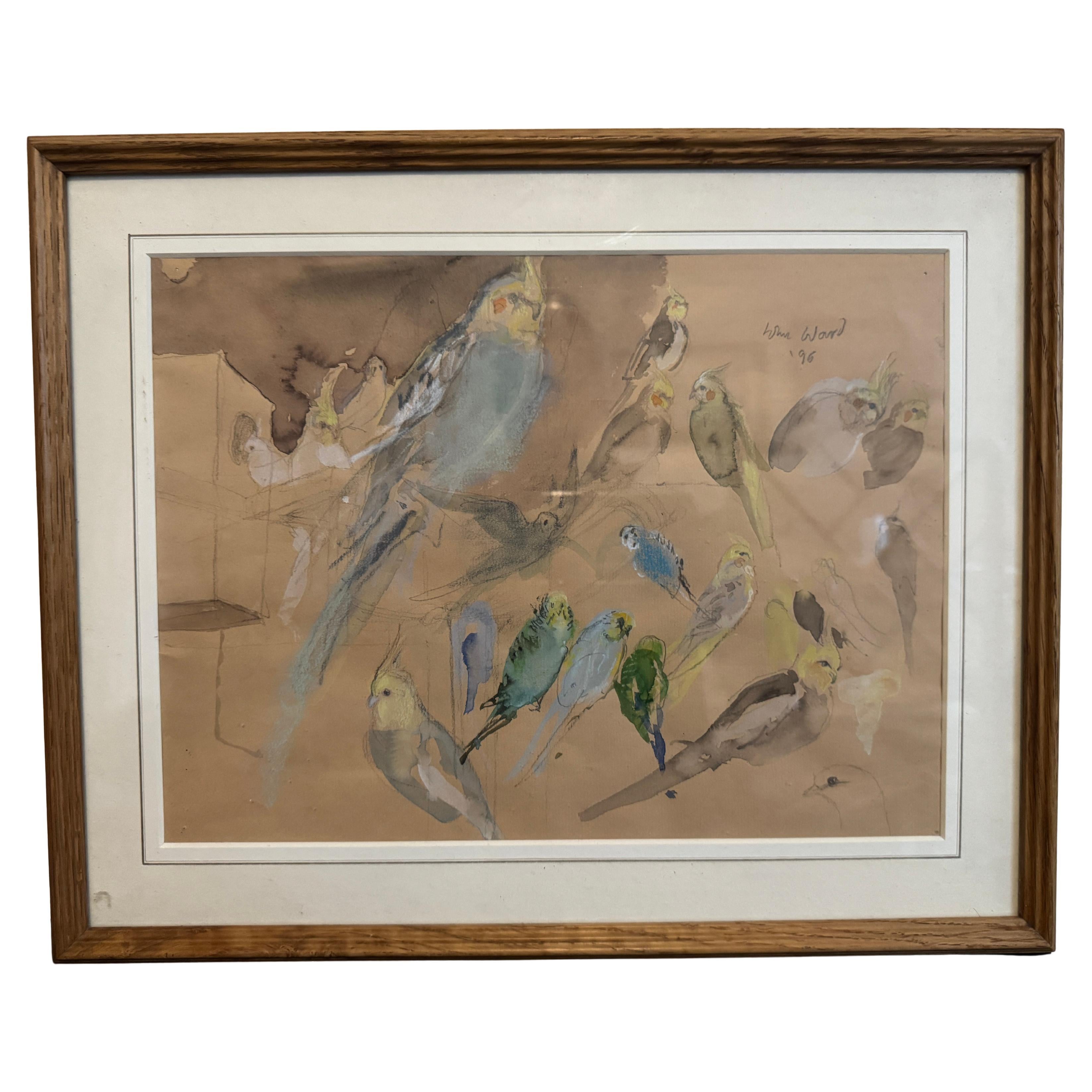 'Budgies and Cockatiels' by John Stanton Ward (1917 - 2007) For Sale