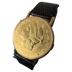 Bueche Girod $20 Gold Coin Watch ca' 1980