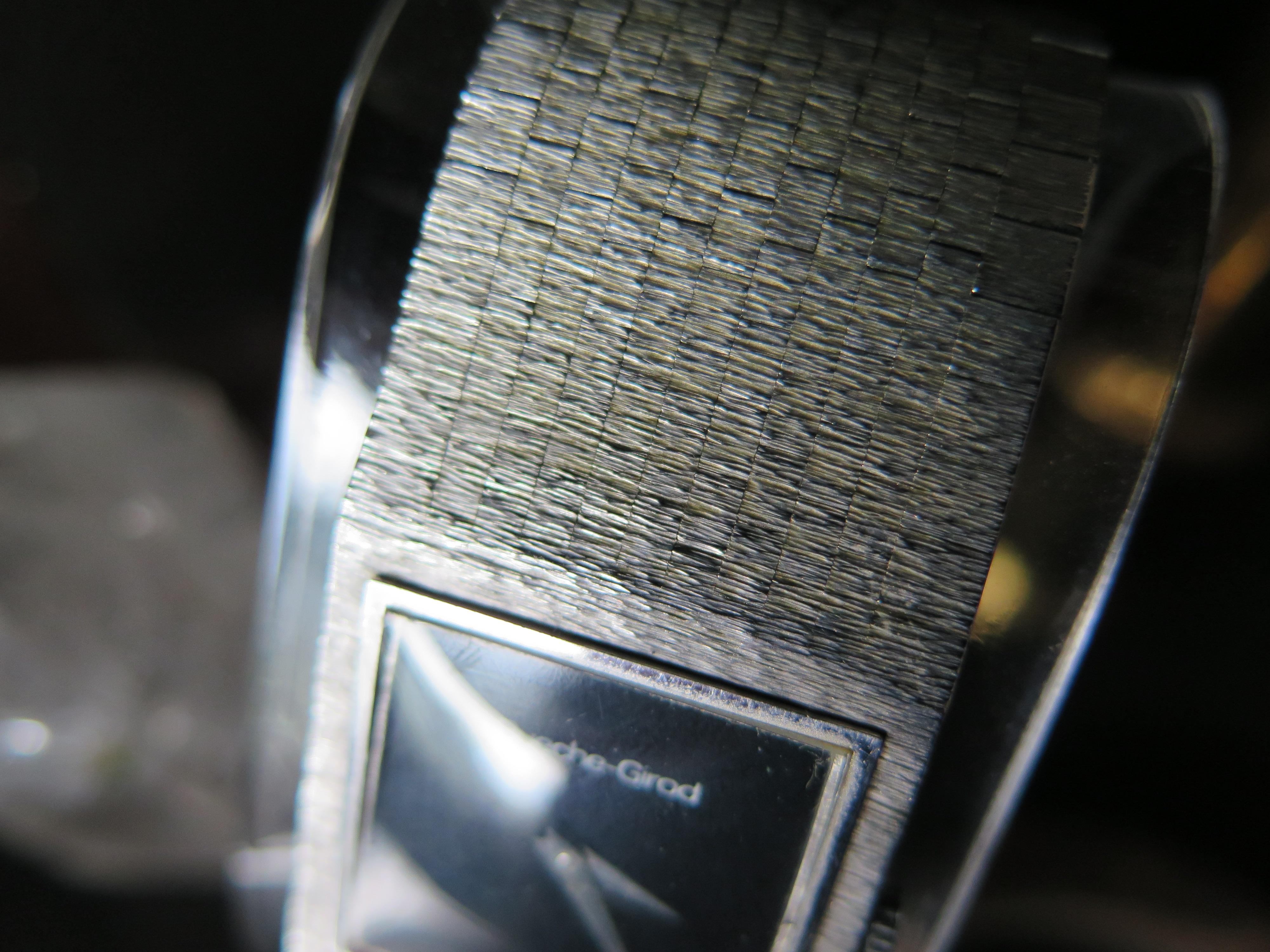 Reloj De Vestir Bueche Girod De Oro Blanco De 9 Quilates Brazalete Integrado Ca' 1970's en venta 6