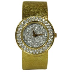 Bueche Girod Ladies yellow gold Diamond Quartz Wristwatch