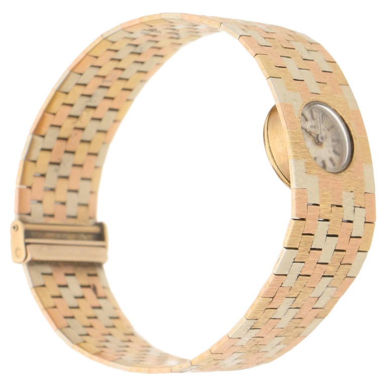 bueche girod 9ct gold watch