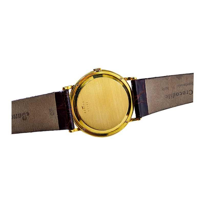 Bueche Girod Rare Tiger Eye Dress Watch with Micro Rotor Winding For Sale 6