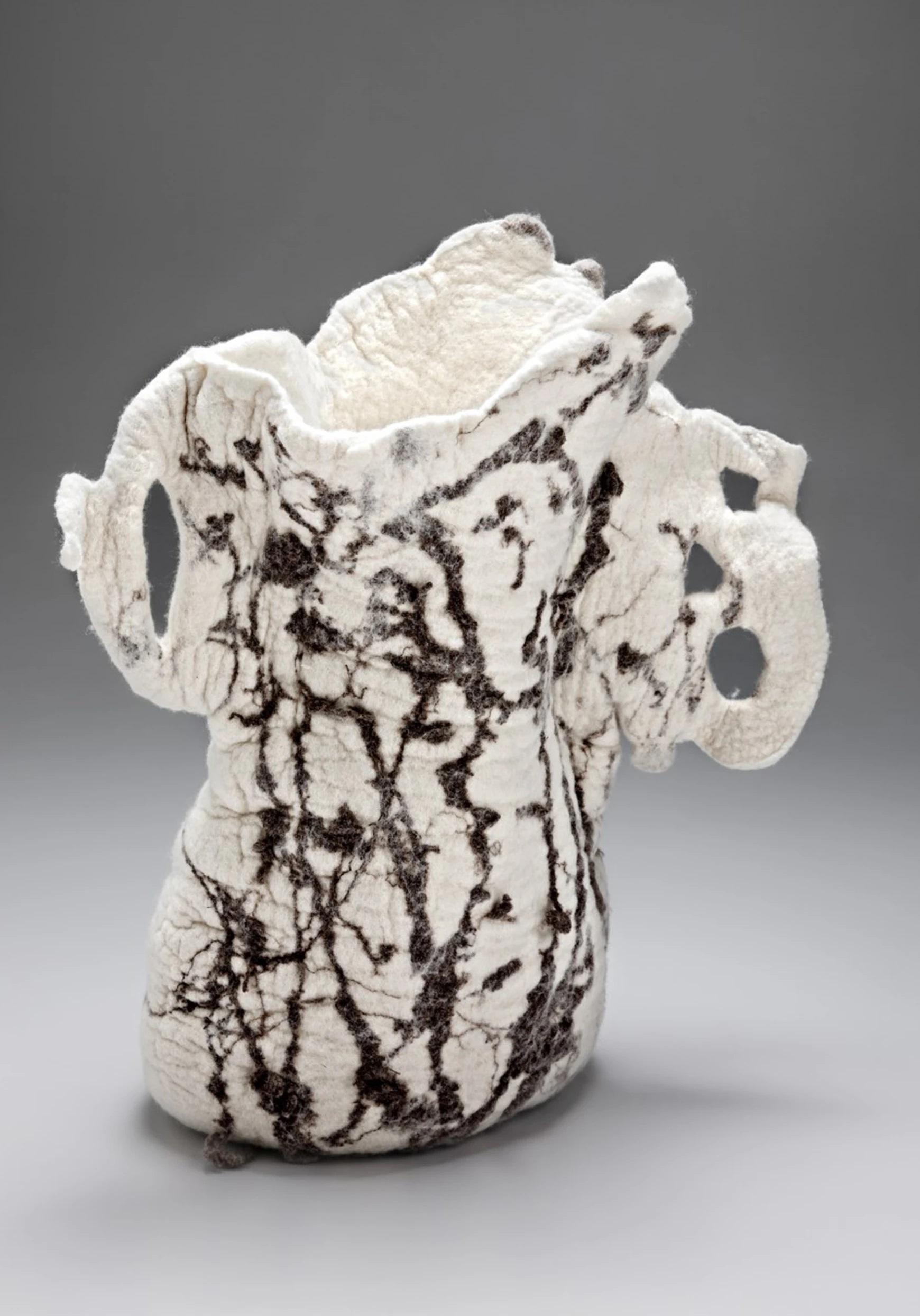 “Bueníssima ”, 2019, Naturally Dyed Felted Wool Vase by Inês Schertel, Brazil

Ines Schertel's primary material is sheep's wool. As a practitioner of Slow Design, the artist takes a holistic approach to textile design, personally overseeing the