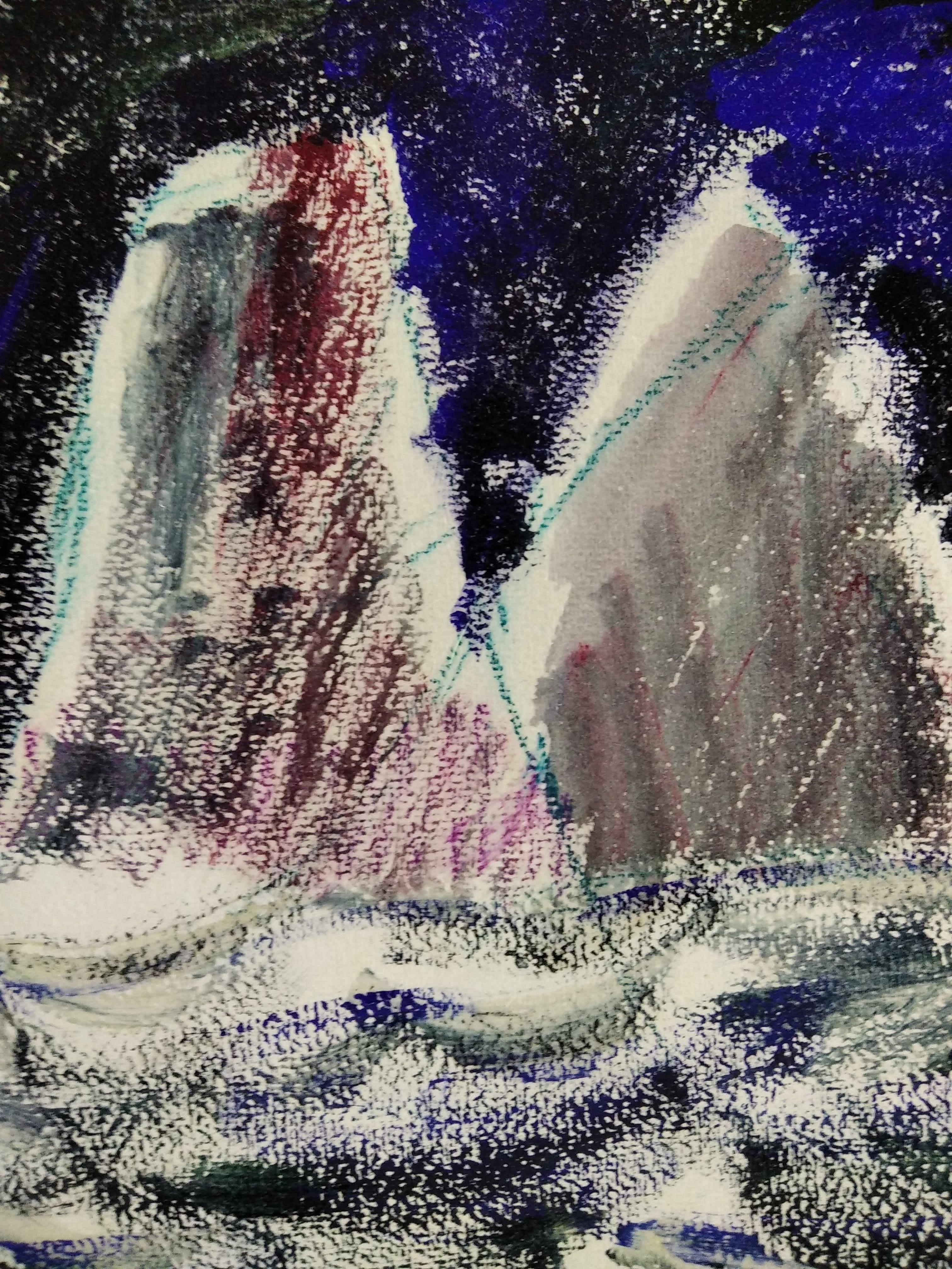 Arbustos.Mar - Abstract Mixed Media Art by Bueno Carmen