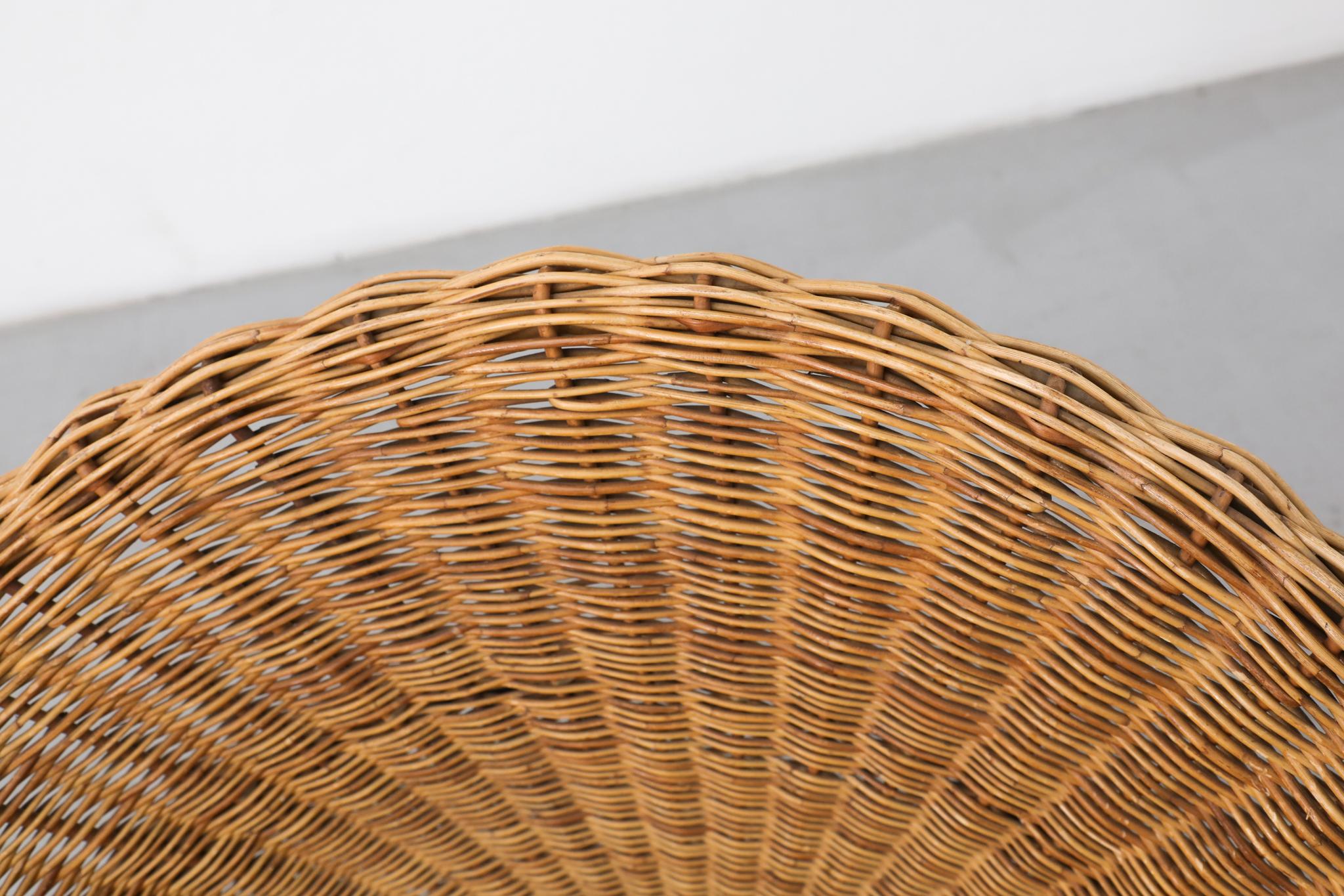 A. Bueno de Mesquita Silla de mimbre flotante de los años 50, Rohe Noordwolde en venta 5