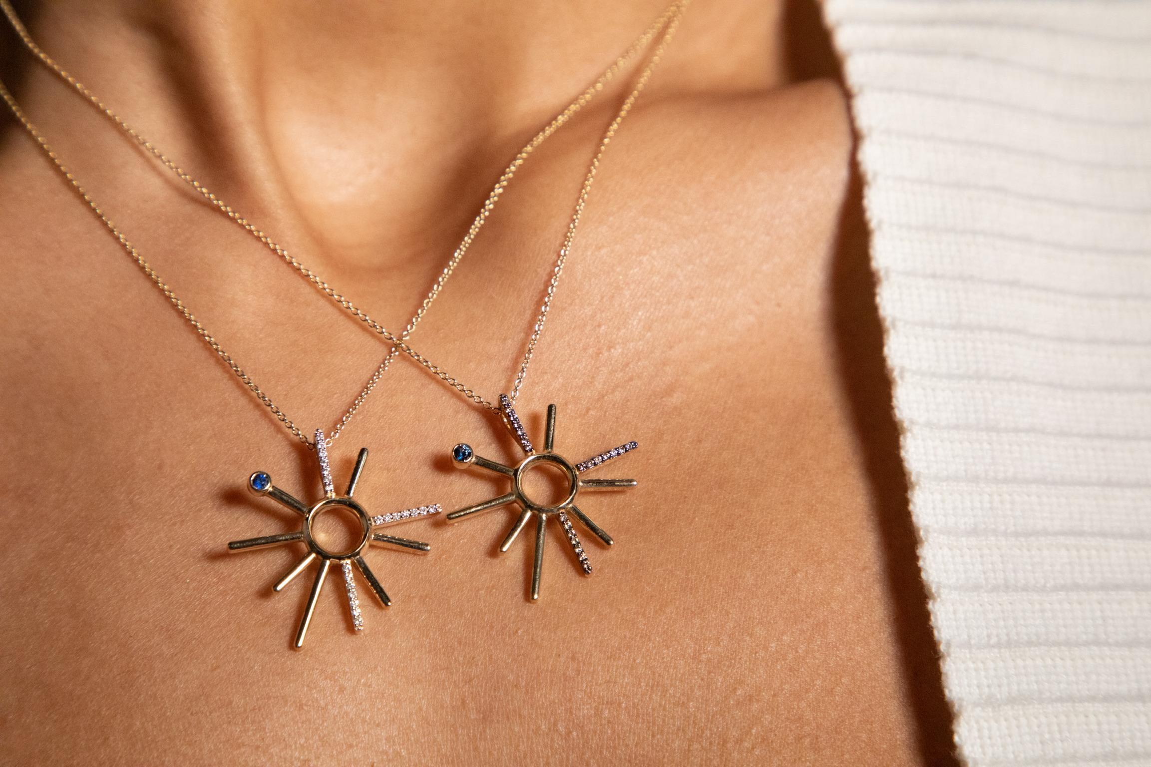 Launched in 2019, ITÄ creates fine jewelry pieces that honor each of the designer's ancestral roots while seeking an excellence in craftsmanship each story and design deserves.

¡Buenos Días! is a familiar greeting all over the world. ITÄ's sun