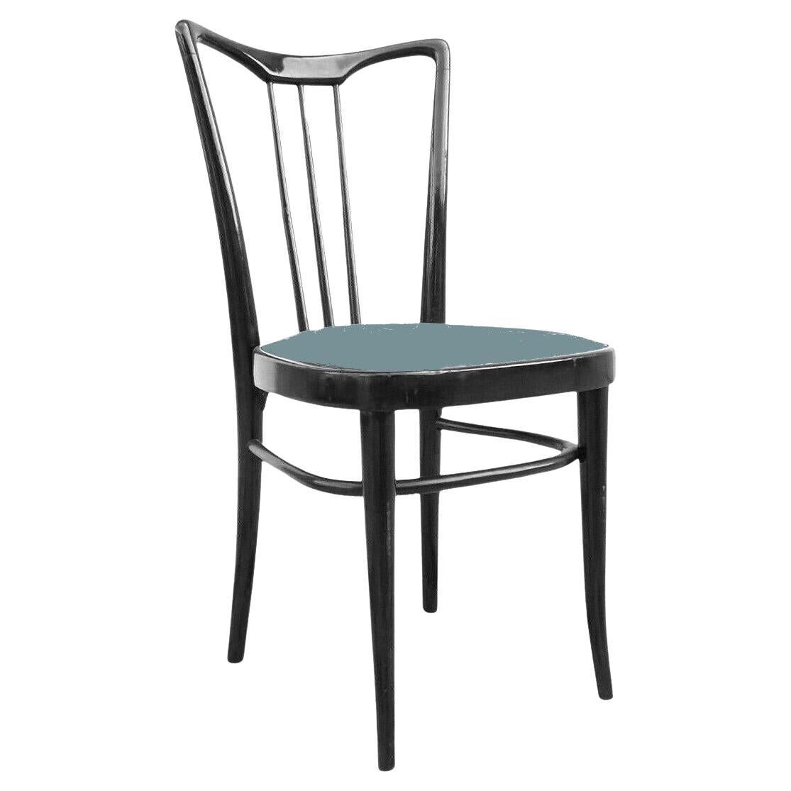 Paolo Buffa, attributed, elegant set of six chairs period decò years '40