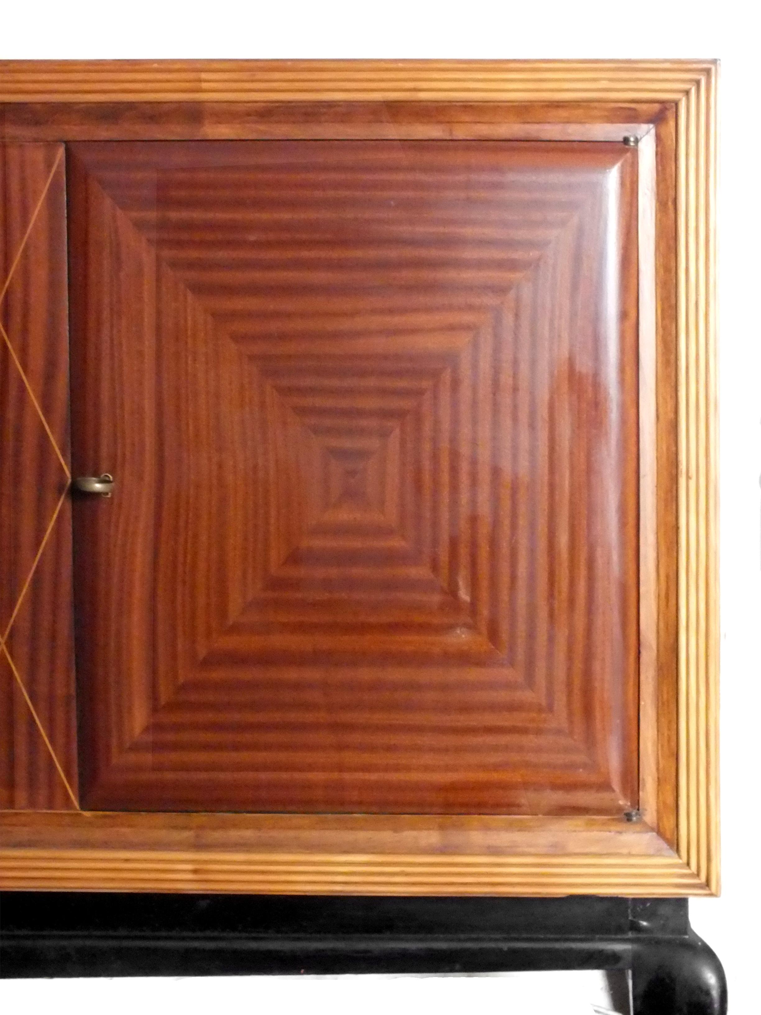 attribuito a Paolo Buffa design negli anni '30 Galdino Maspero Italia sideboard in vendita 8