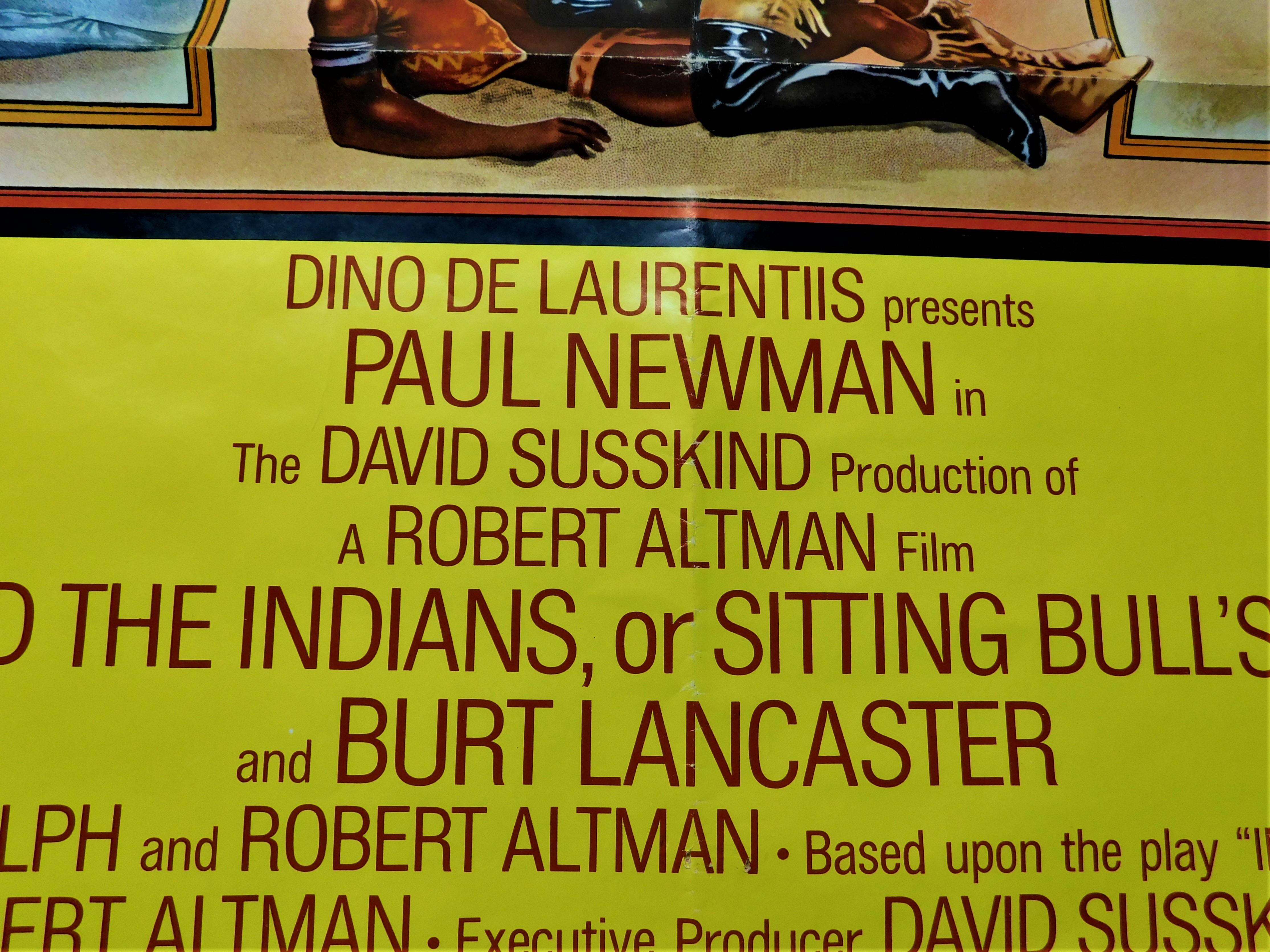 Affiche théâtrale du film « Buffalo Bill and the Indians » (Les Indiens de Buffalo), Paul Newman, 1976 en vente 5