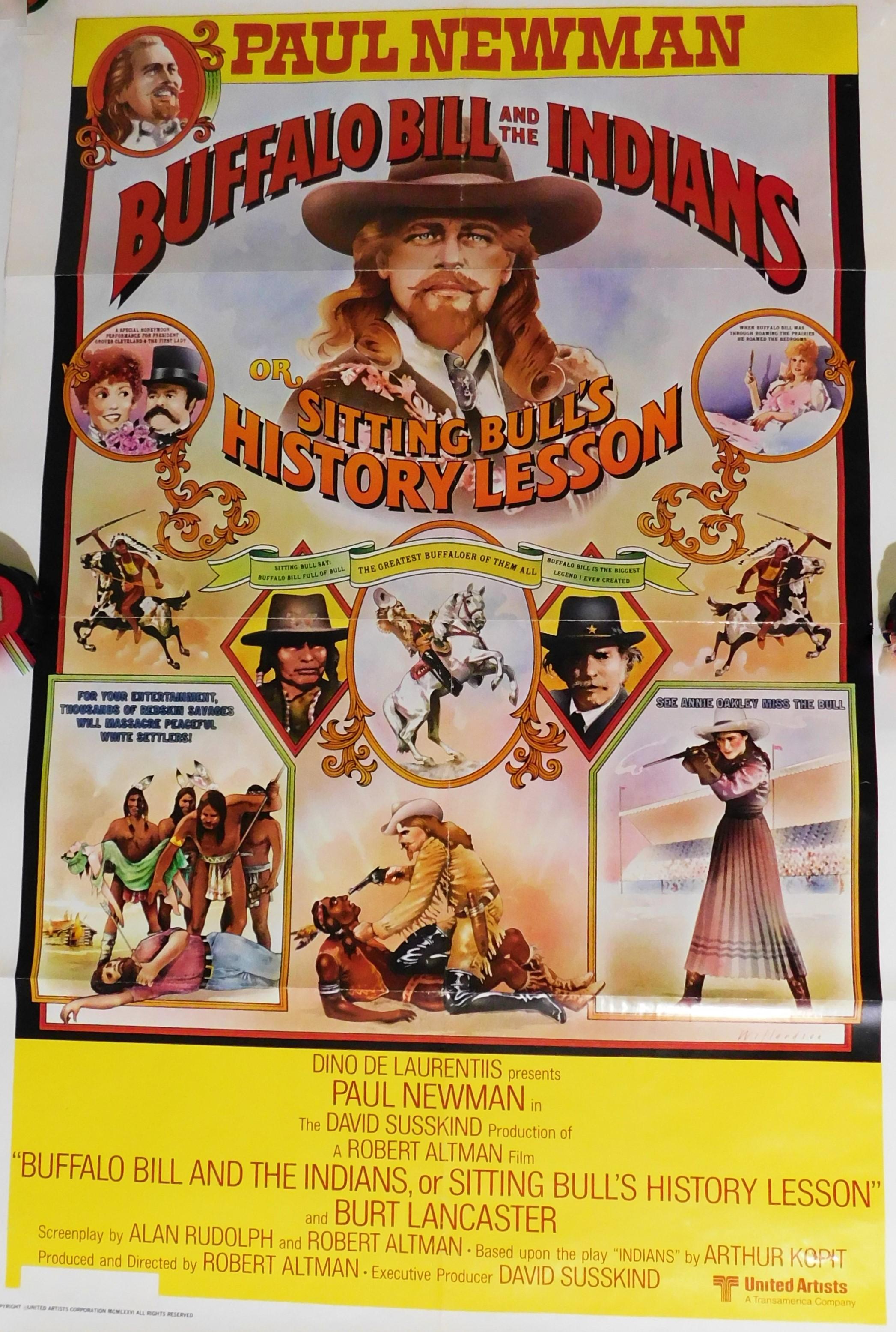 Américain Affiche théâtrale du film « Buffalo Bill and the Indians » (Les Indiens de Buffalo), Paul Newman, 1976 en vente