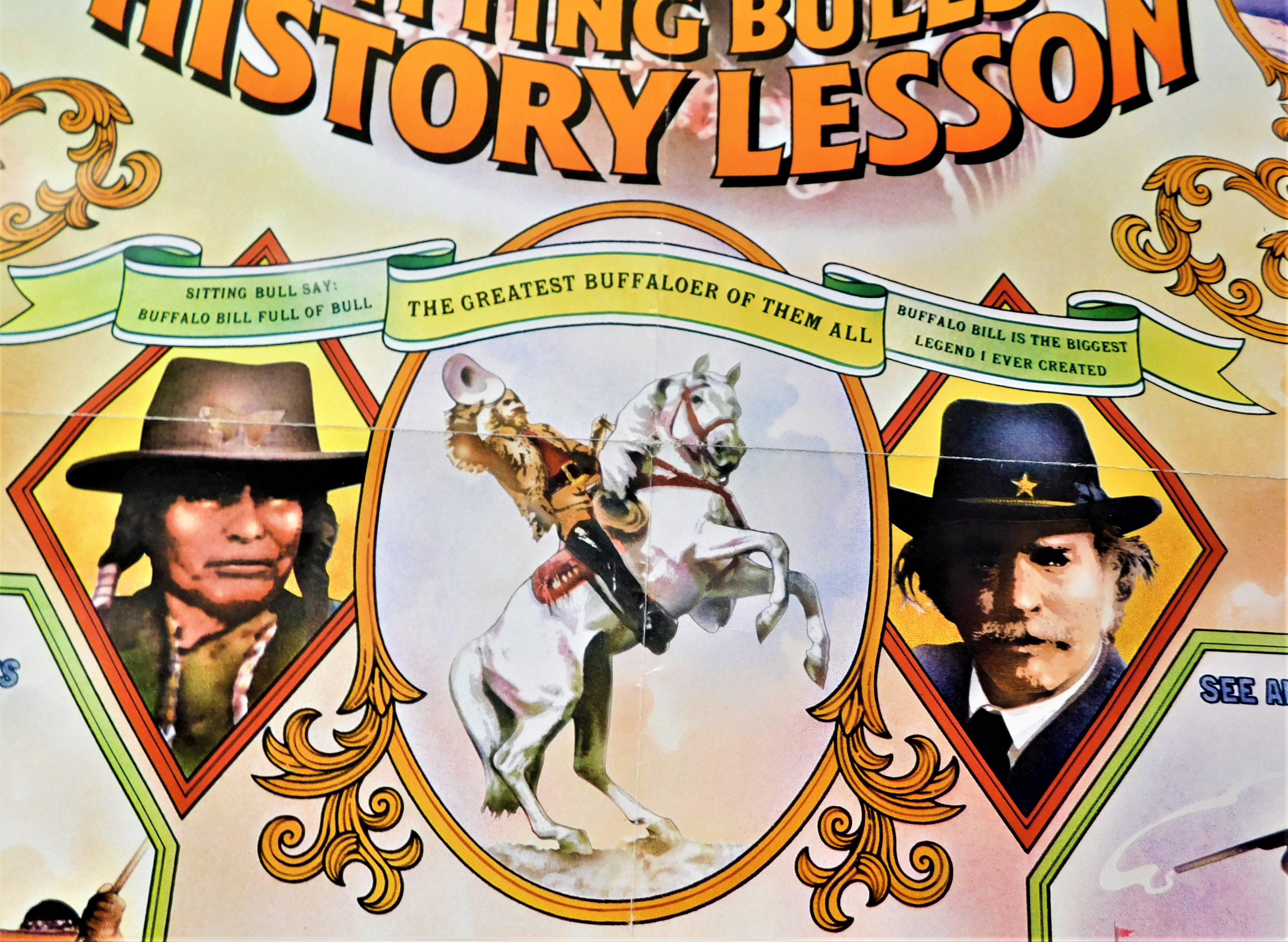 Affiche théâtrale du film « Buffalo Bill and the Indians » (Les Indiens de Buffalo), Paul Newman, 1976 Bon état - En vente à Hamilton, Ontario