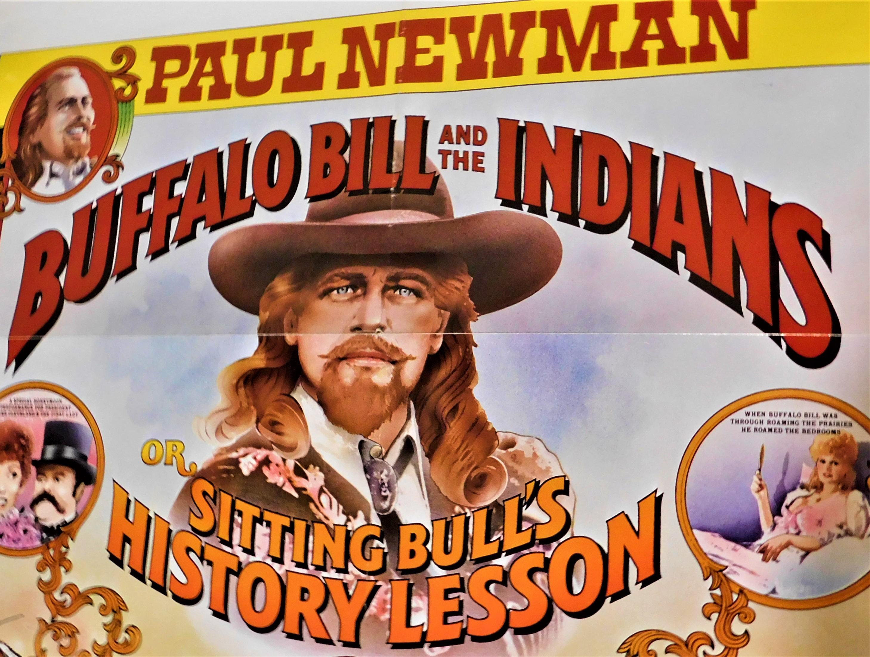 Papier Affiche théâtrale du film « Buffalo Bill and the Indians » (Les Indiens de Buffalo), Paul Newman, 1976 en vente