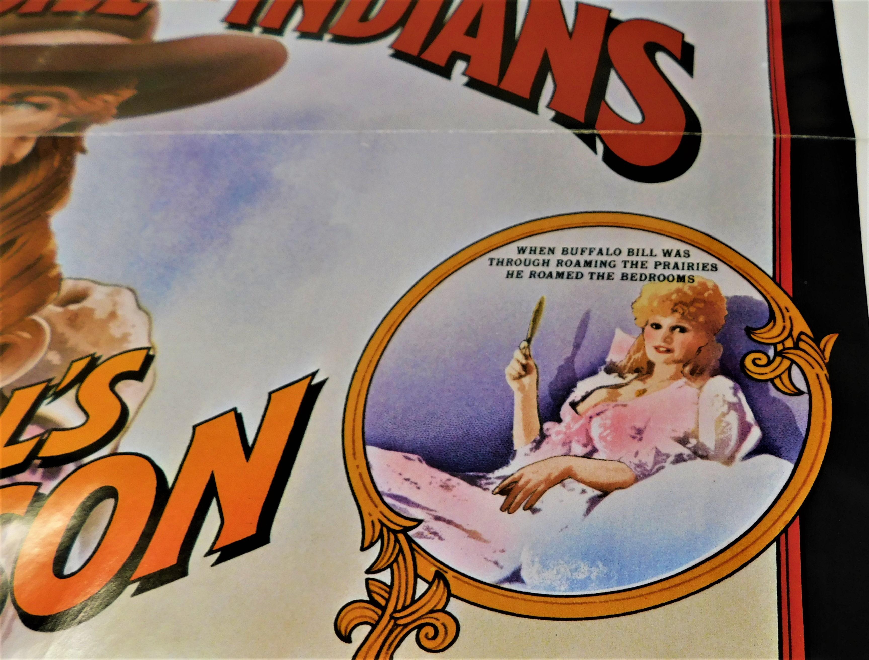 Affiche théâtrale du film « Buffalo Bill and the Indians » (Les Indiens de Buffalo), Paul Newman, 1976 en vente 2
