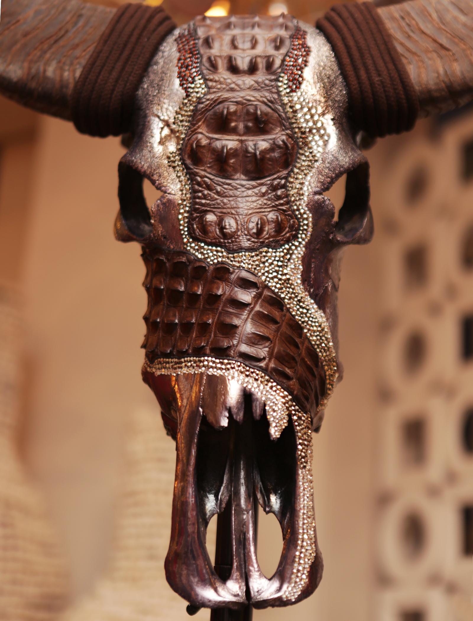 Buffalo Croco Sculpture 1