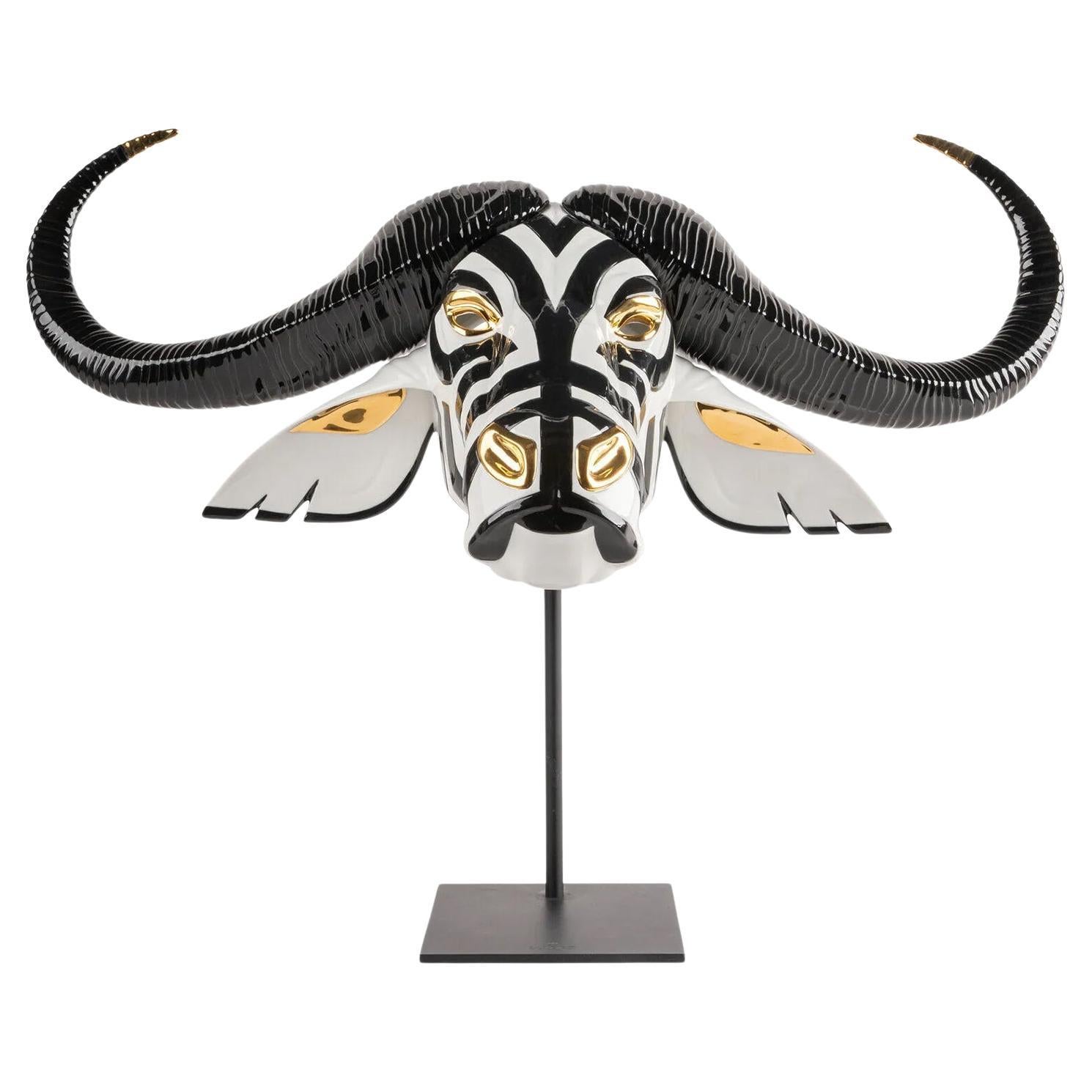Buffalo-Kopf-Skulptur