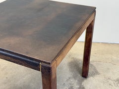 Buffalo Hide Game Table Attributed to Karl Springer