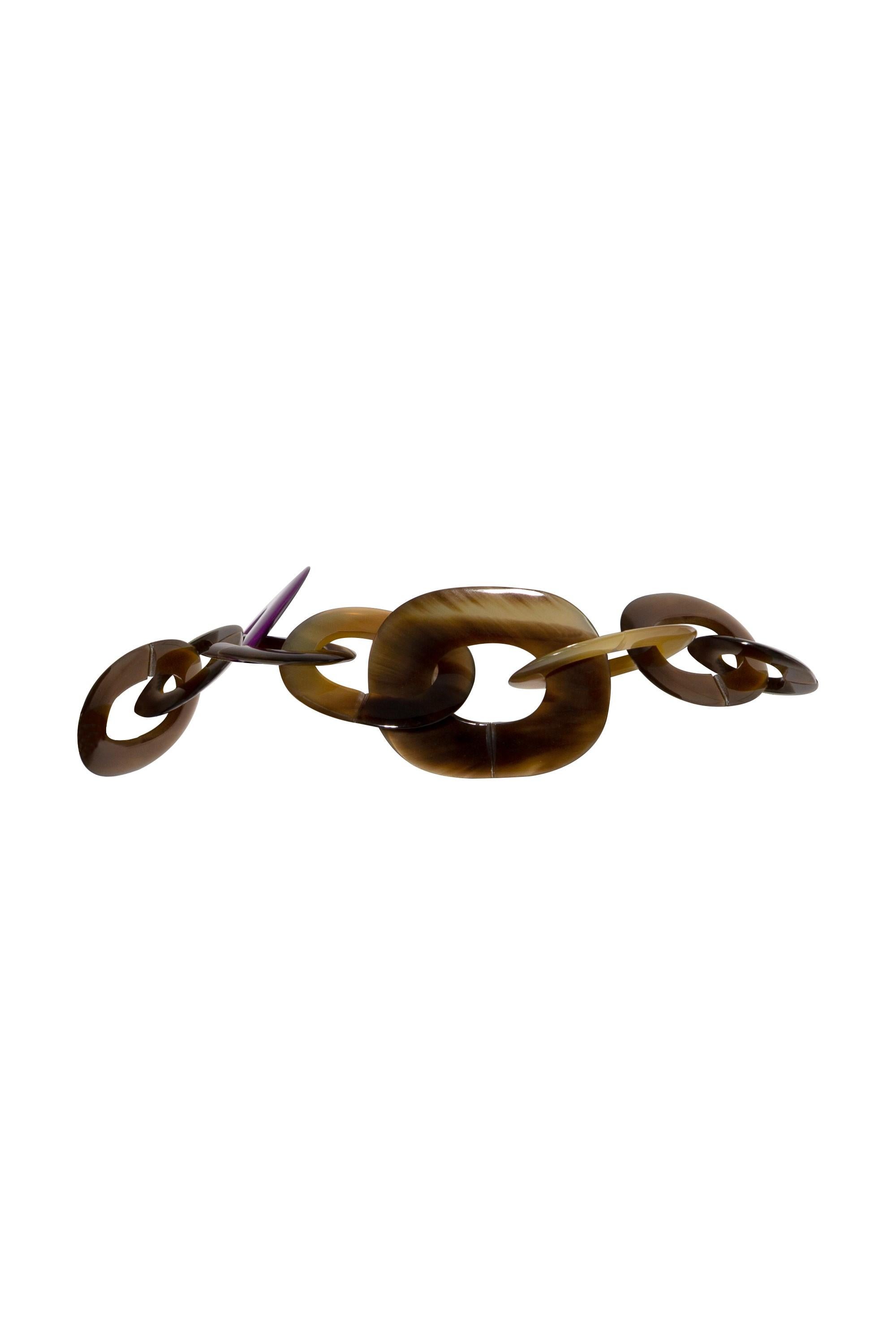 da uomo o donna Collana stile lariat in lacca di Horn di bufalo in vendita