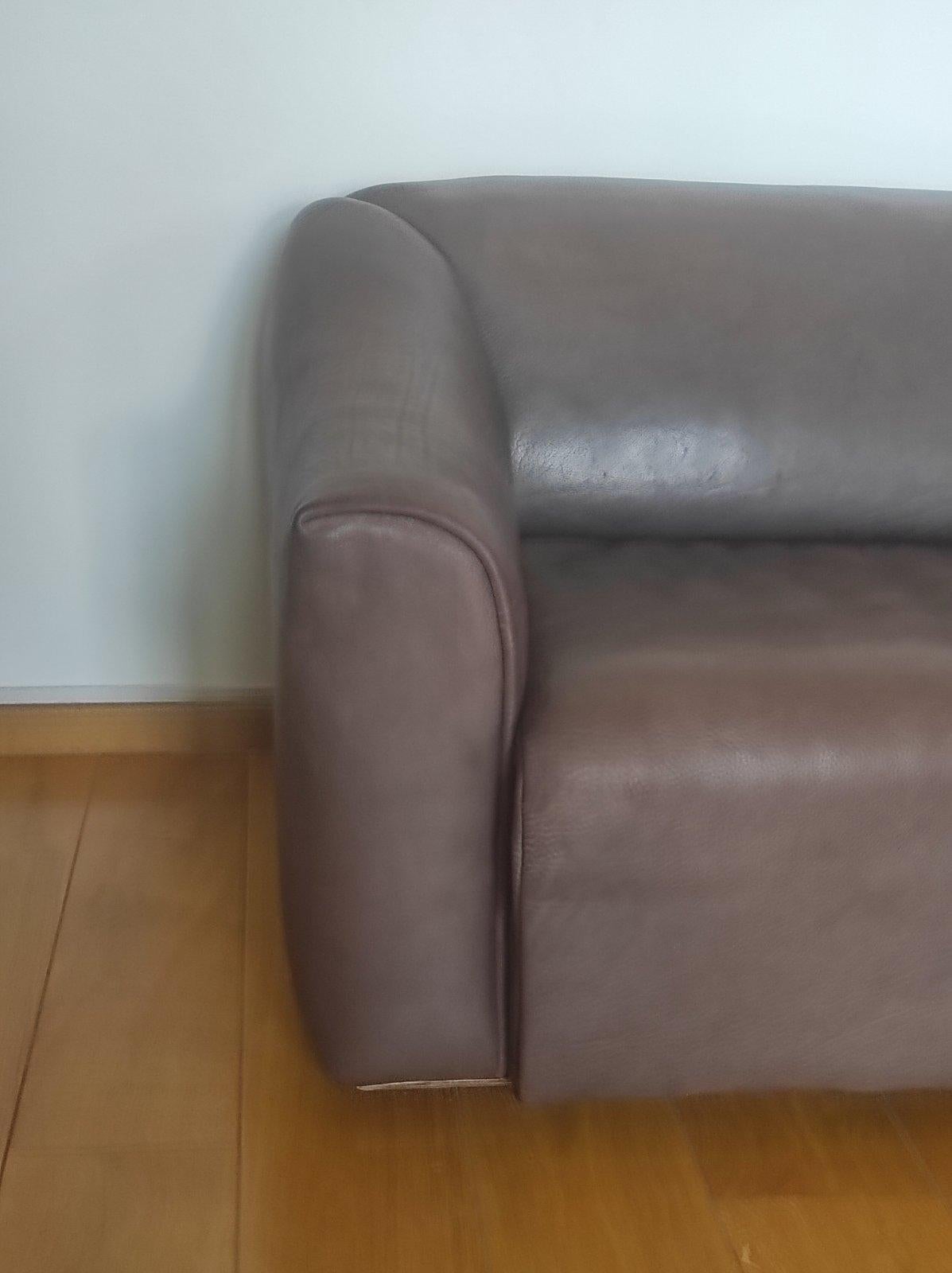 Canapé DS 47 en cuir de buffle par De Sede 1960s en vente 4