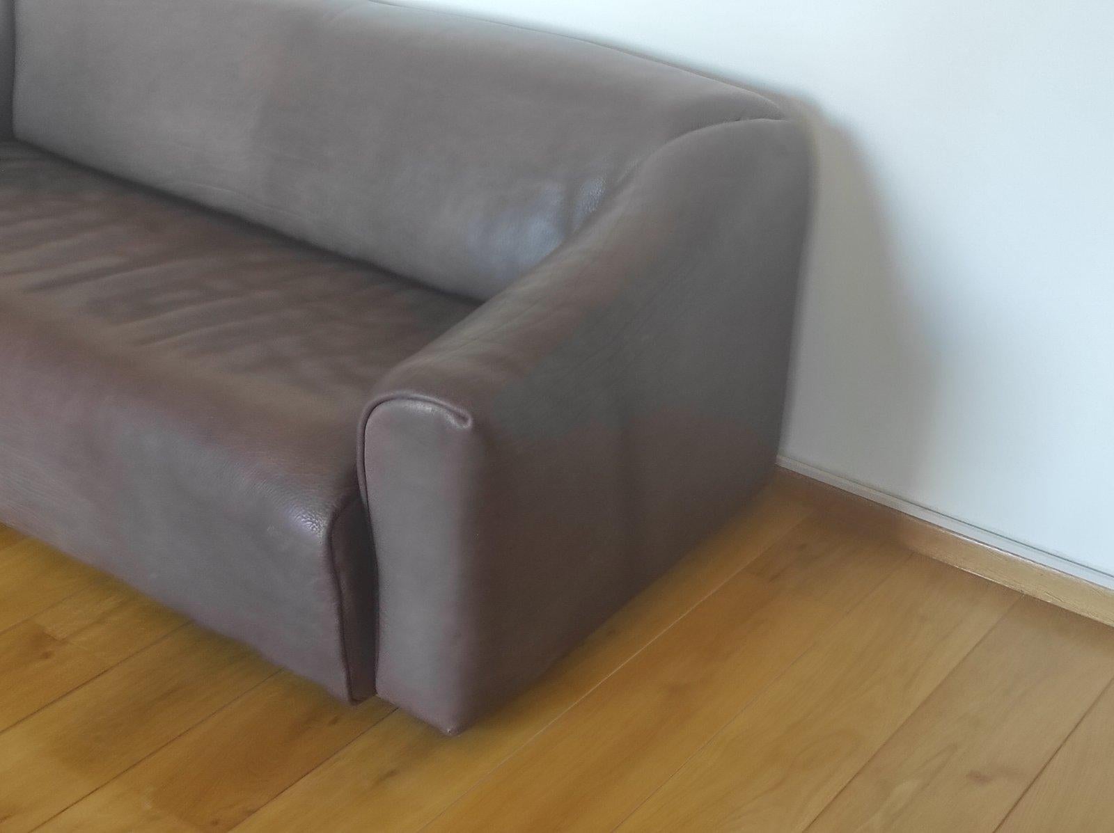 Suisse Canapé DS 47 en cuir de buffle par De Sede 1960s en vente