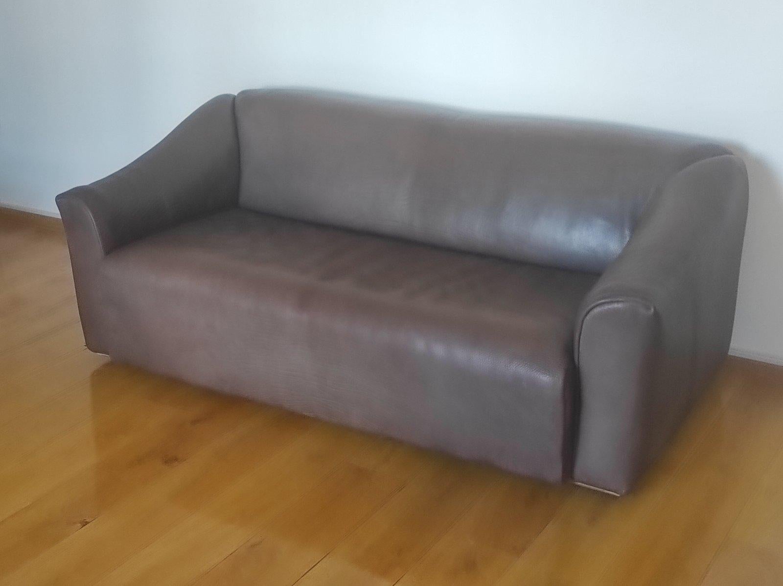 Milieu du XXe siècle Canapé DS 47 en cuir de buffle par De Sede 1960s en vente
