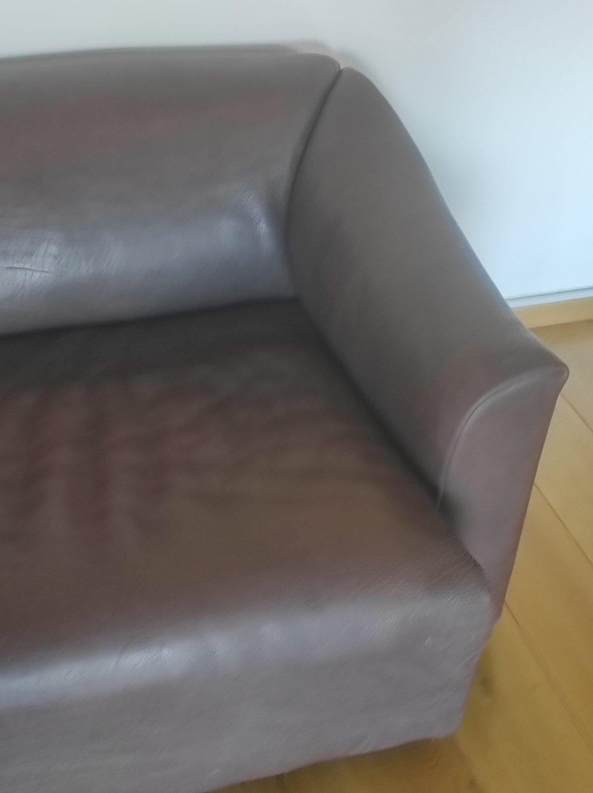 Cuir Canapé DS 47 en cuir de buffle par De Sede 1960s en vente