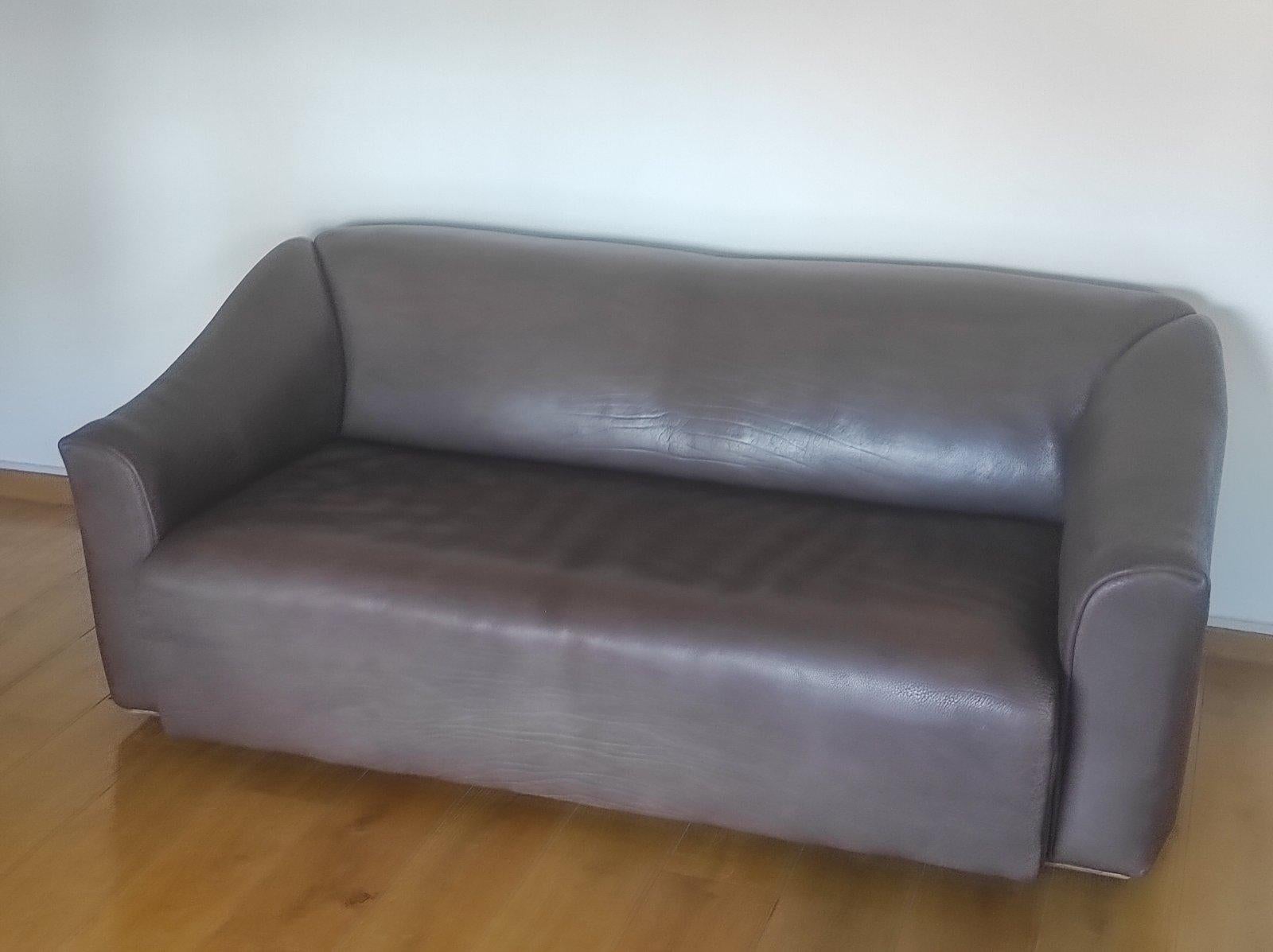 Canapé DS 47 en cuir de buffle par De Sede 1960s en vente 1
