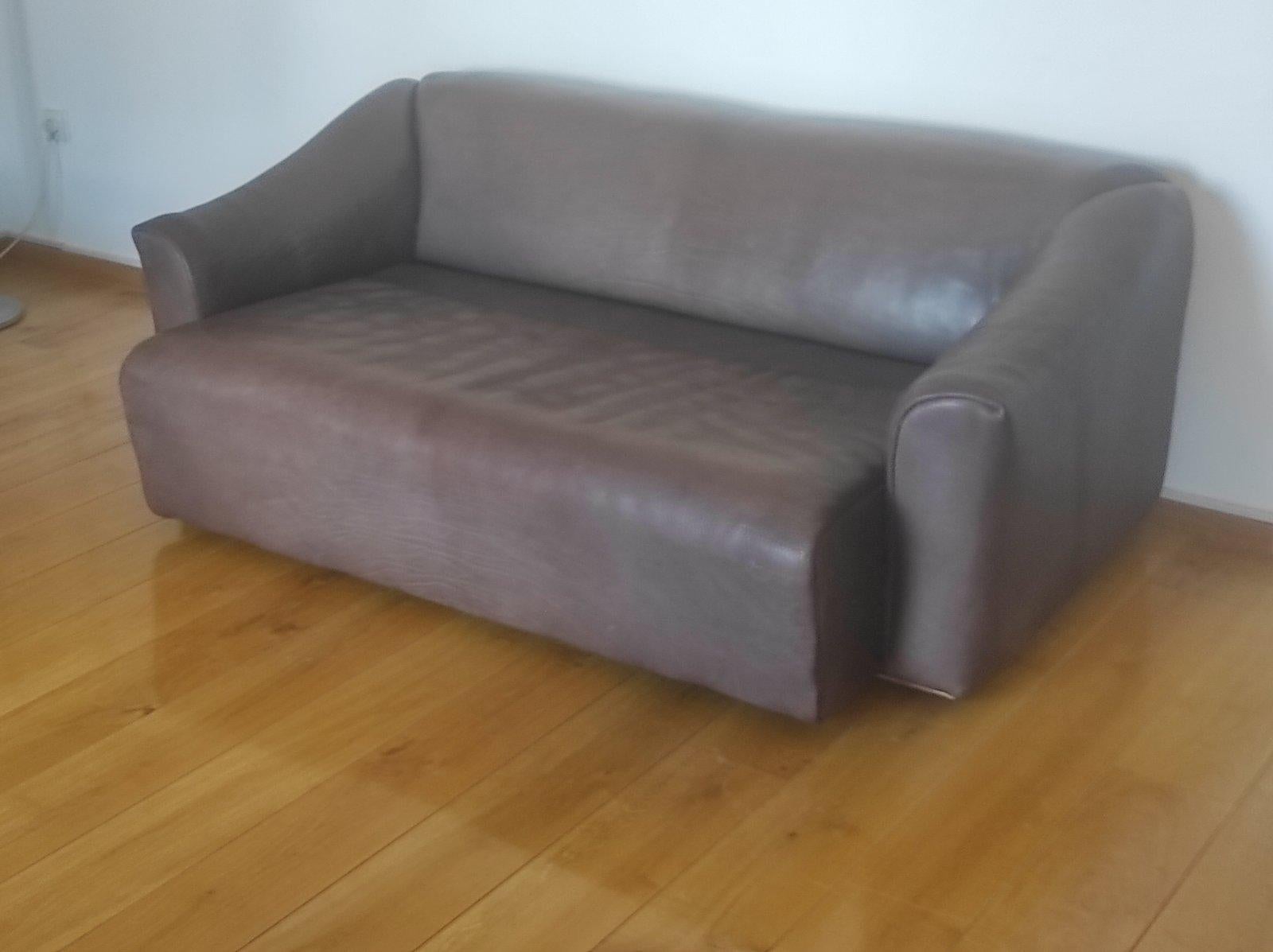 Canapé DS 47 en cuir de buffle par De Sede 1960s en vente 2