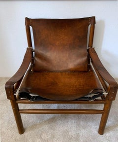 Buffalo Leather 'Safari' Armchair, 1970s