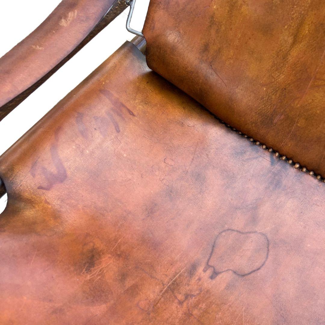 Poltrona Safari in pelle di bufalo nello stile di Arne Norells In condizioni buone in vendita a Budapest, HU