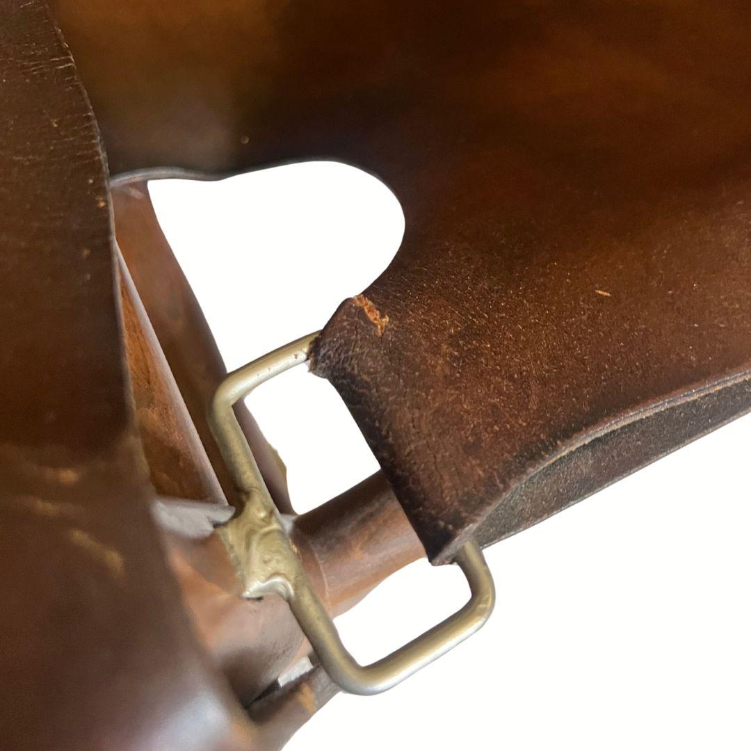 Scandinavian Modern Buffalo Leather 'Safari' Armchairs in the Style of Arne Norell For Sale