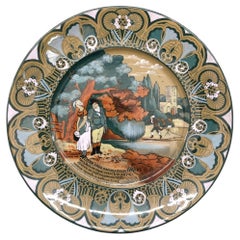 Early 1900s Pottery Buffalo Pottery Deldare "Dr Syntax" Plate