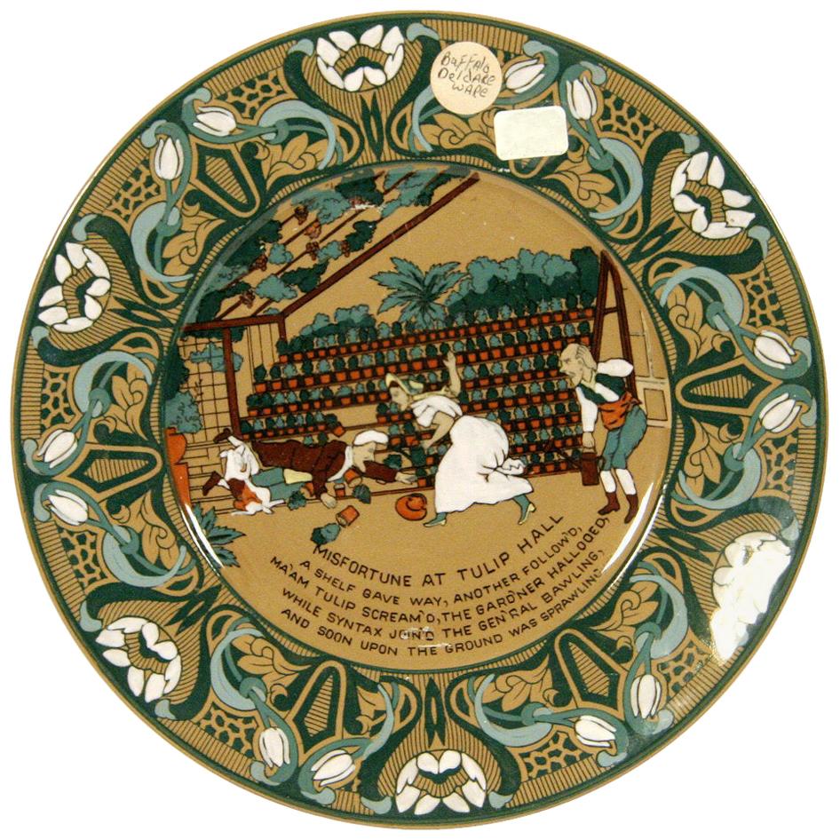 Buffalo Pottery Deldare "Misfortune at Tulip Hall" Plate For Sale