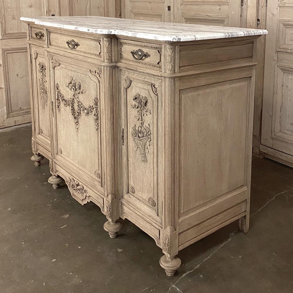 Buffet, 19th Century French Louis XVI with Marble Top 4