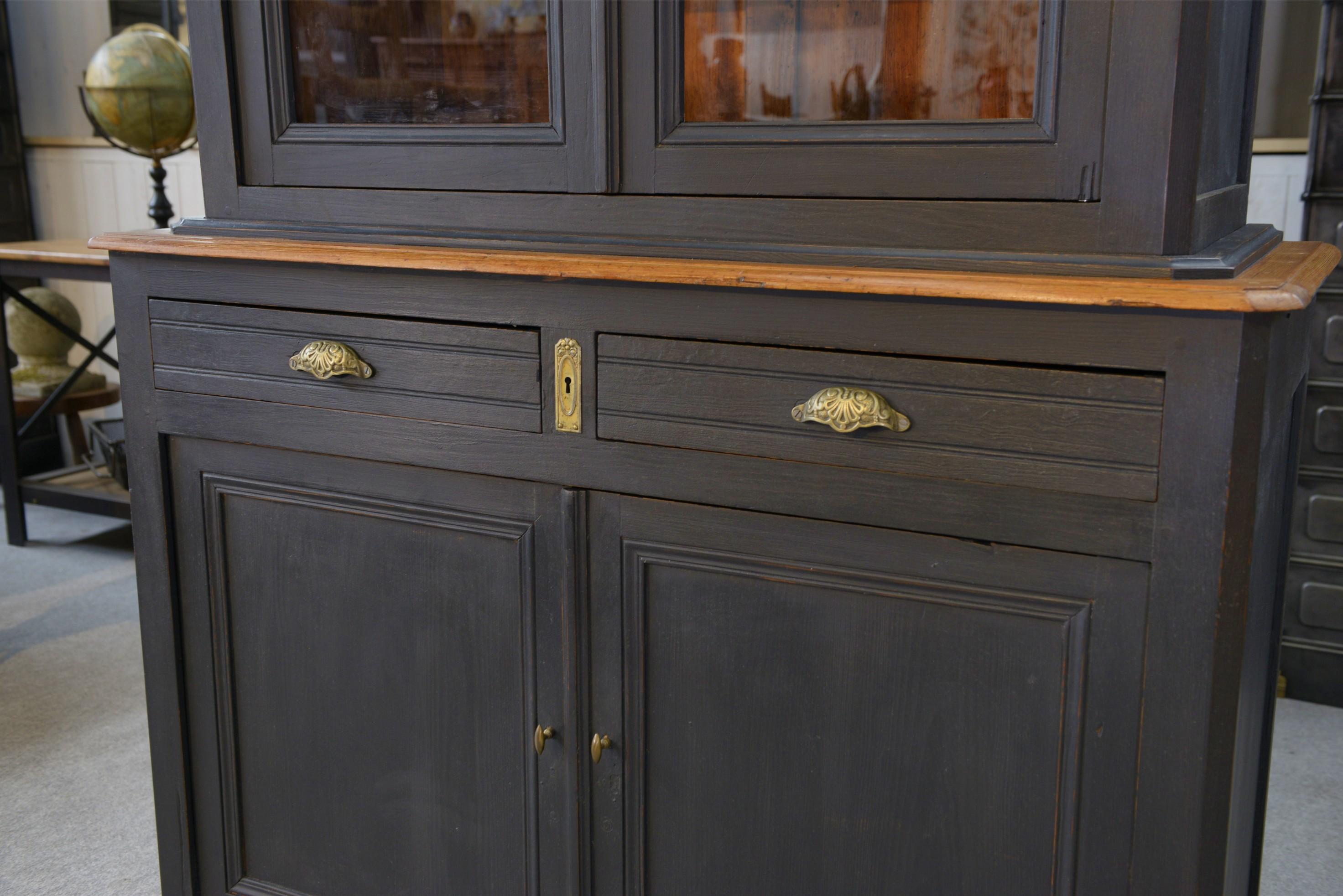 Francese Buffet 2 corps 2 portes 2 tiroirs en pin 1900's in vendita
