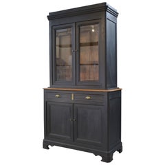 Buffet 2 corps 2 portes 2 tiroirs en pin 1900's