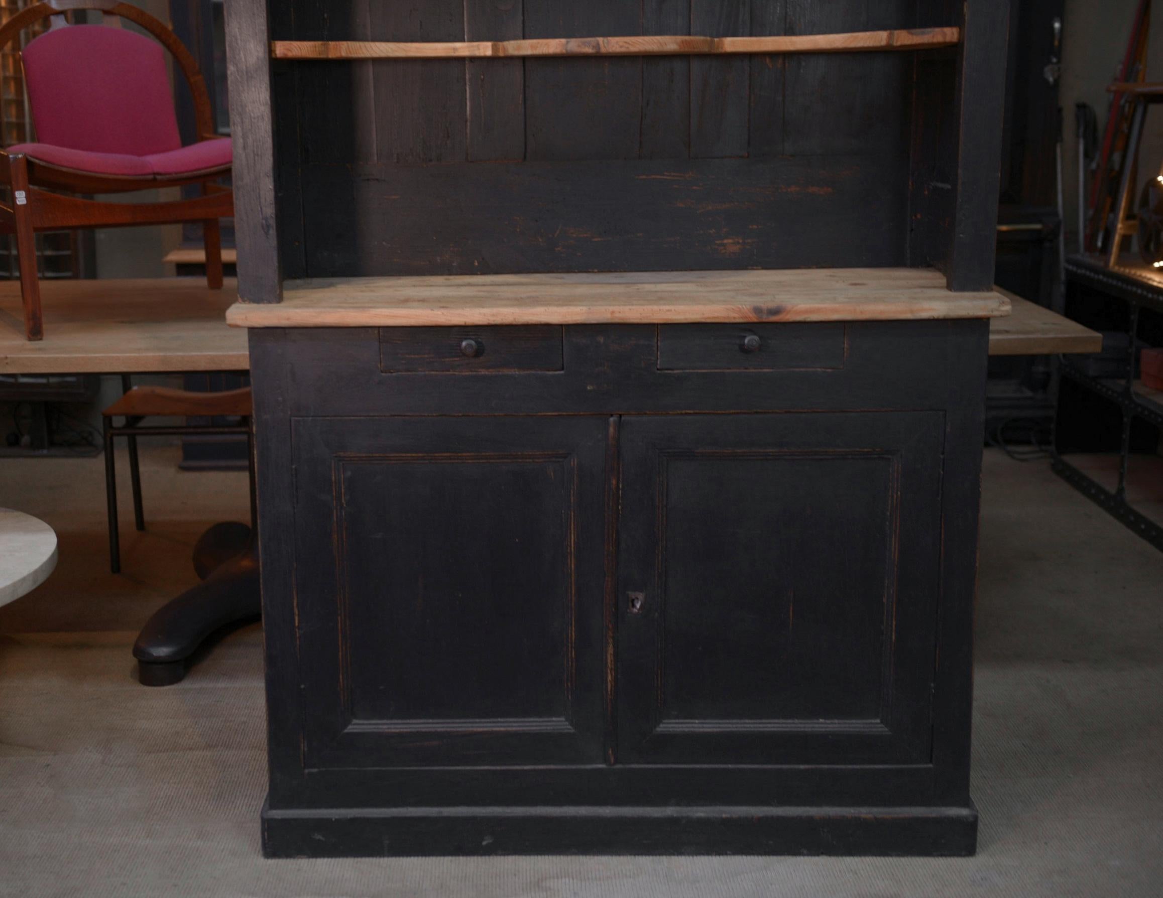 Buffet 2 corps en sapin fin 19ème en venta 1