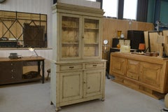 Buffet 2 corps patiné gris 1960er Jahre