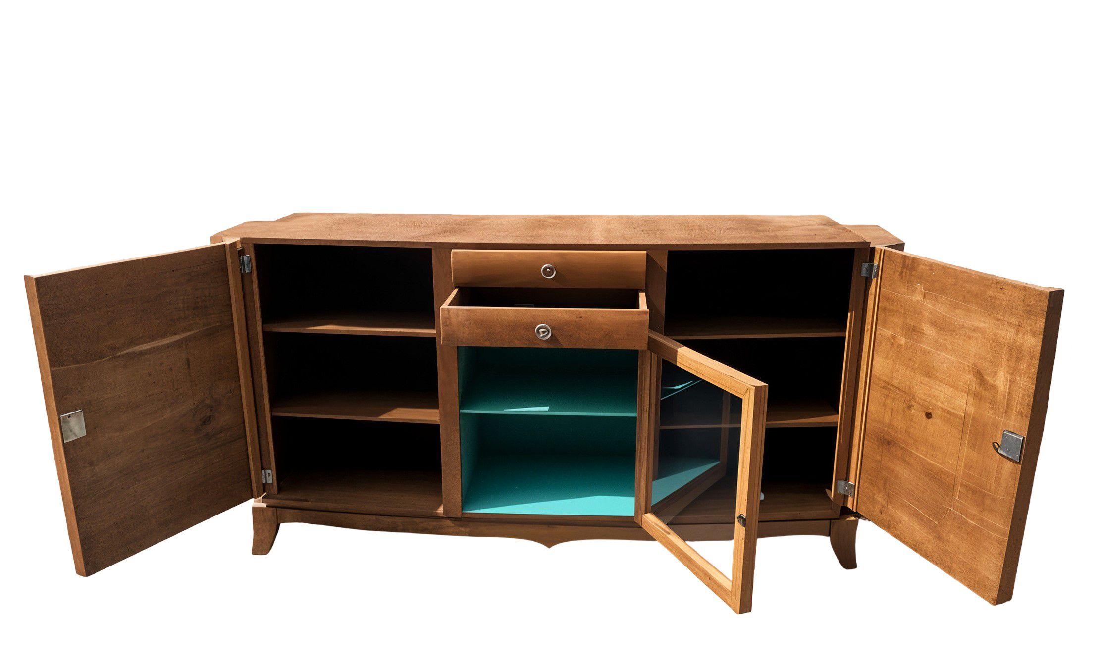 Buffet 3 portes 2 tiroirs en placage de noyer 1960 en Bueno estado para la venta en TOURCOING, FR