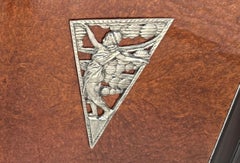 Buffet Art Deco en bois et bronze argenté France 1920