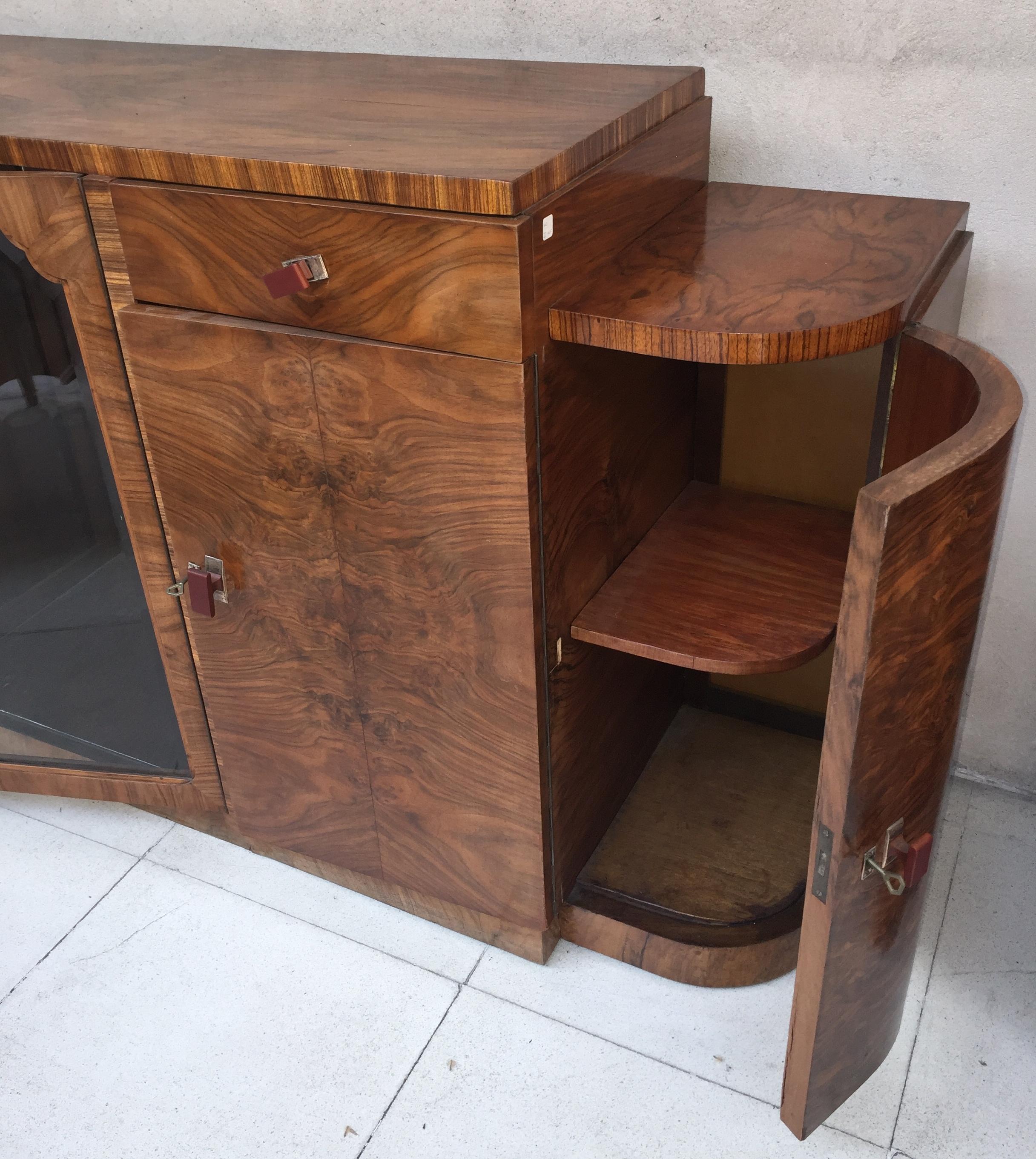 Buffet Art Deco in Wood, France 1920 For Sale 2