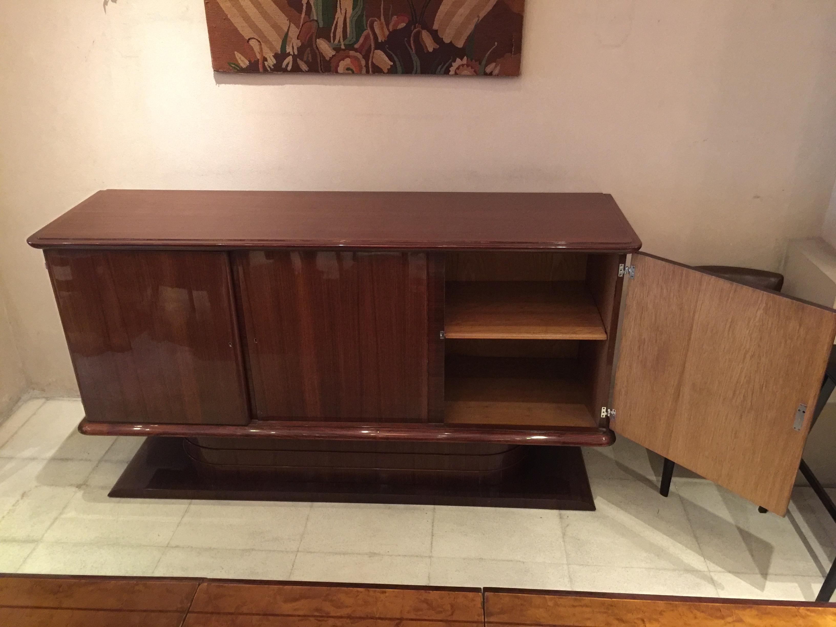 French Buffet Art Deco in Wood, France 1920 For Sale