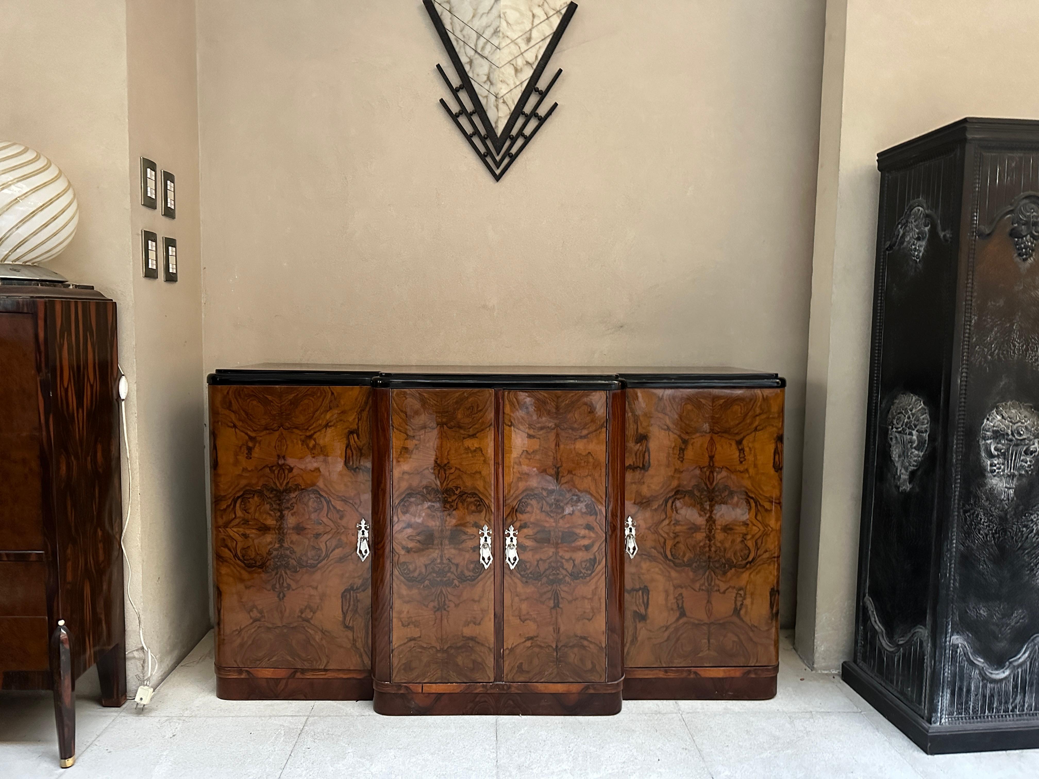 Buffet Art Déco in Wood con cassetti, Francia 1930 in vendita 5