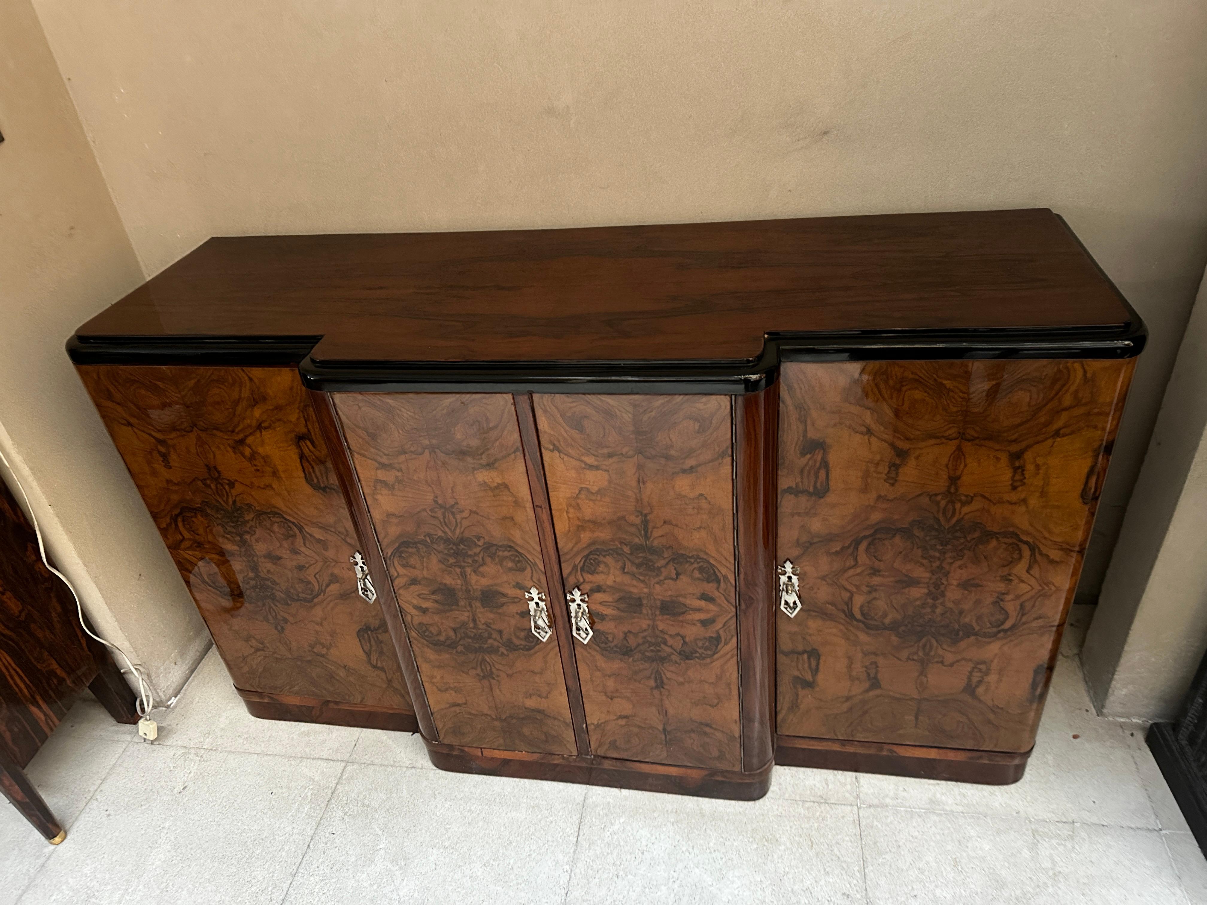 Buffet Art Déco in Wood con cassetti, Francia 1930 in vendita 7