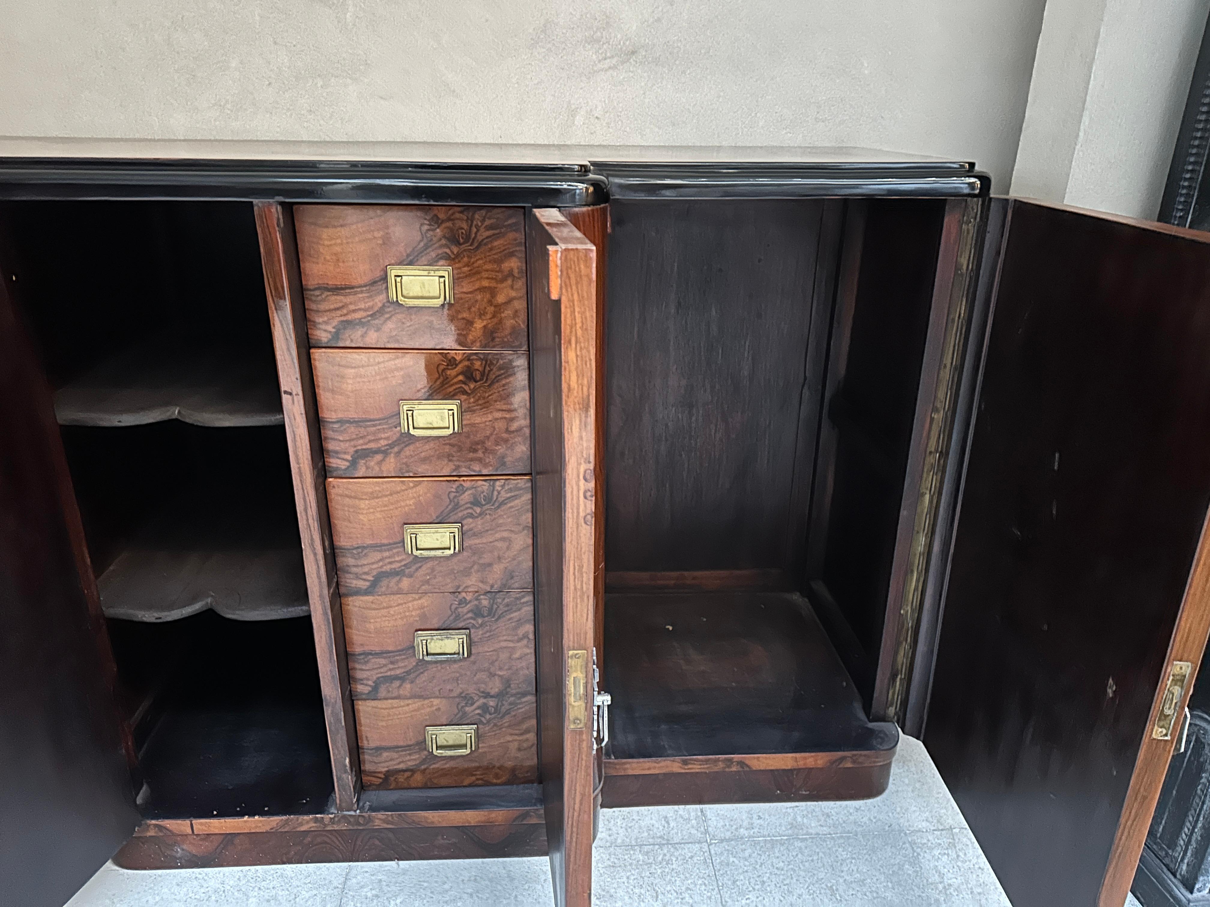 Buffet Art Déco in Wood con cassetti, Francia 1930 in vendita 10