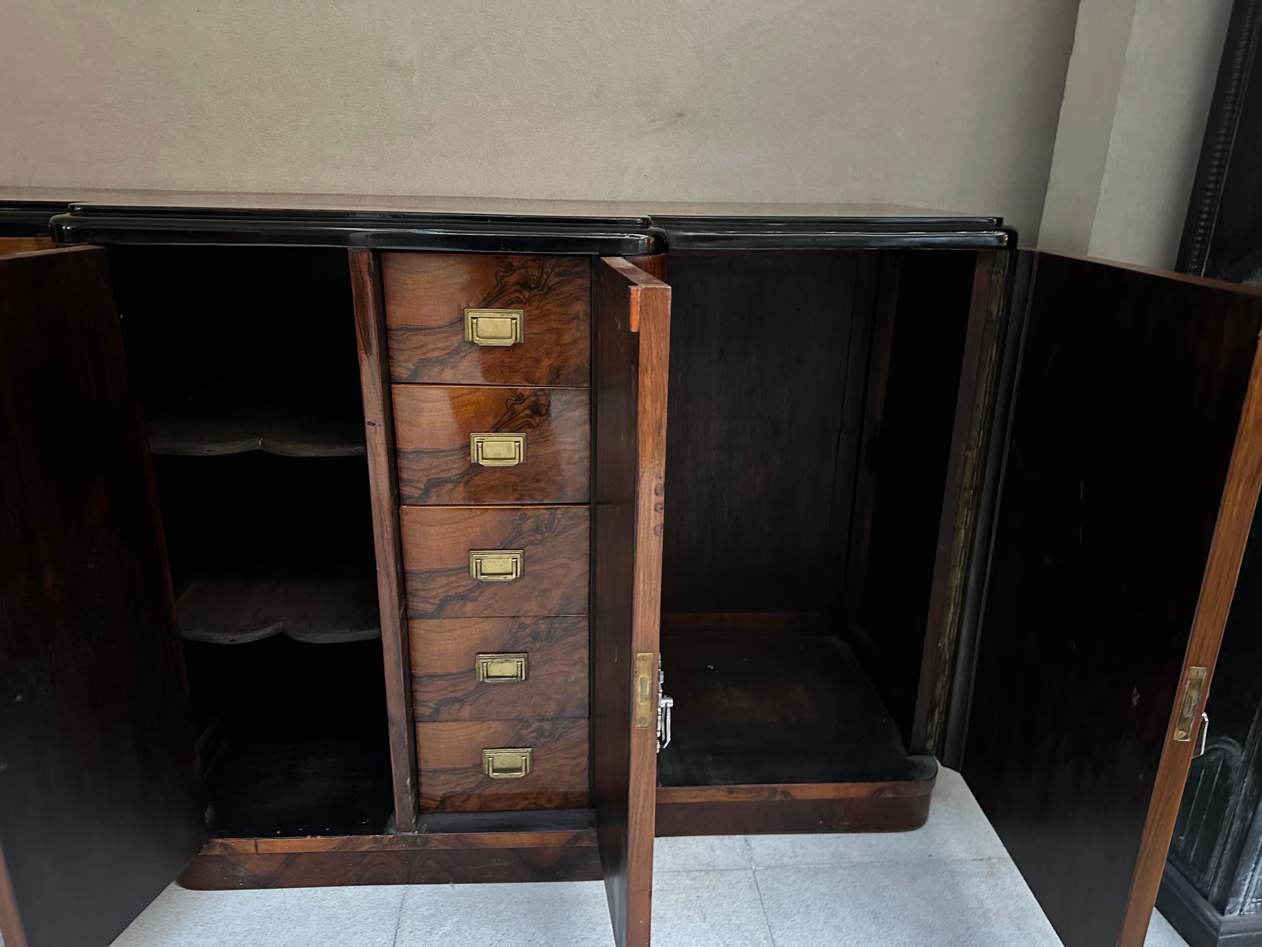 Buffet Art Déco in Wood con cassetti, Francia 1930 in vendita 11