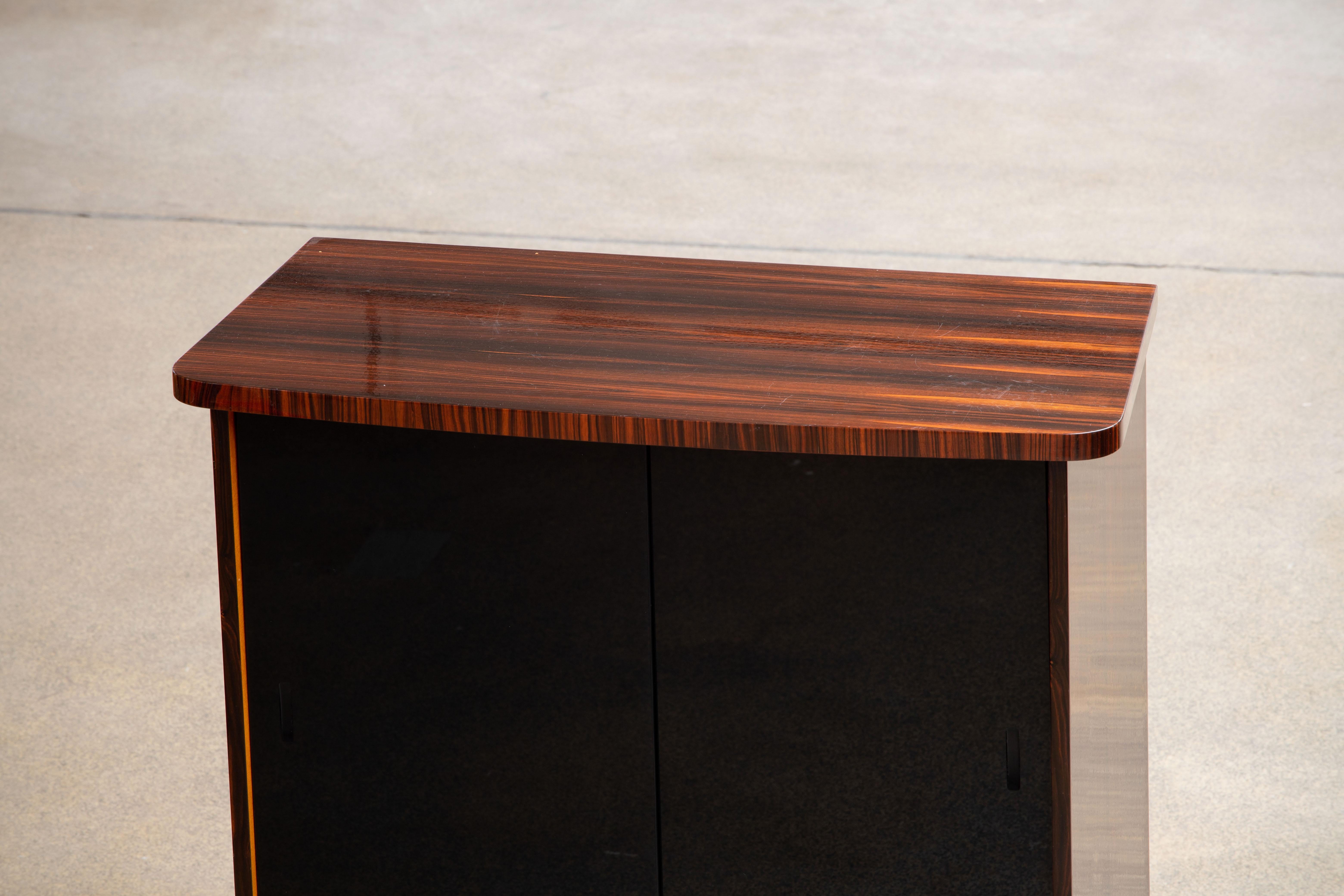 Buffet, Art Deco Macassar Ebony, 1940s. For Sale 5