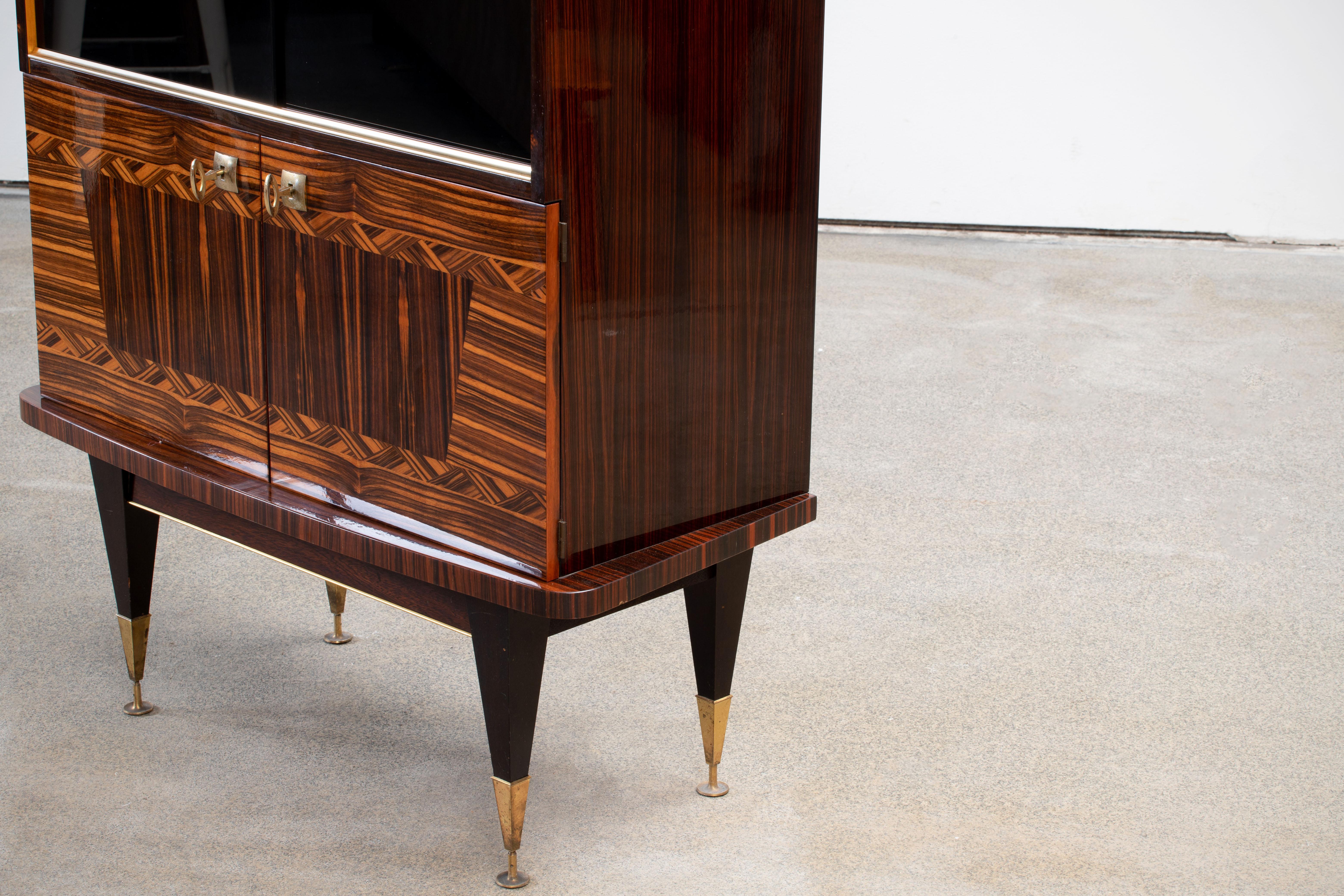 Buffet, Art Deco Macassar Ebony, 1940s. For Sale 2