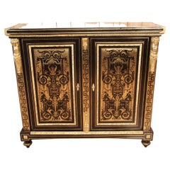 Buffet at Support Height in Boulle Marquetry Attributed to Befort Jeune