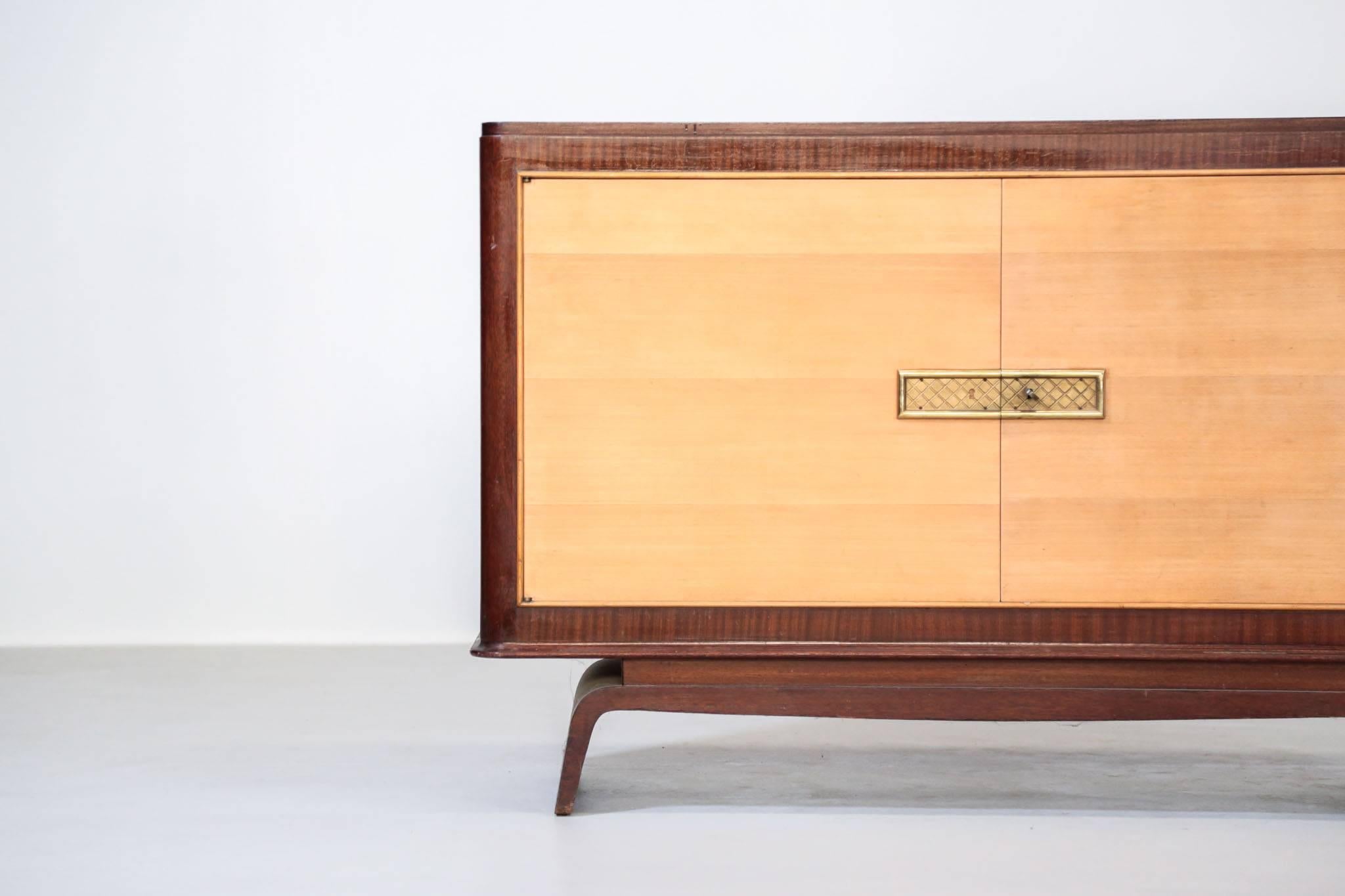 Buffet Attributed to Jean Desnos, Art Deco, 1940s In Good Condition In Lyon, FR