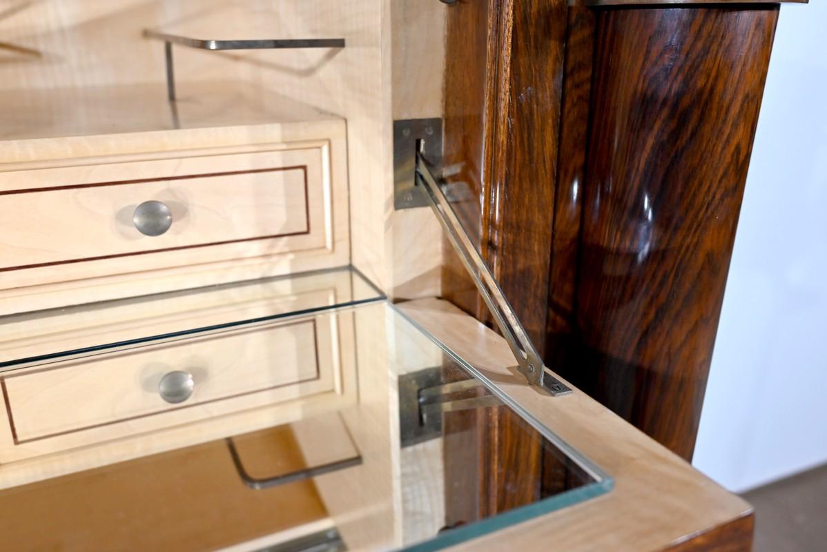 Precious Wood Bar Buffet attributed to J.Leleu, Art Deco – 1940 For Sale 12